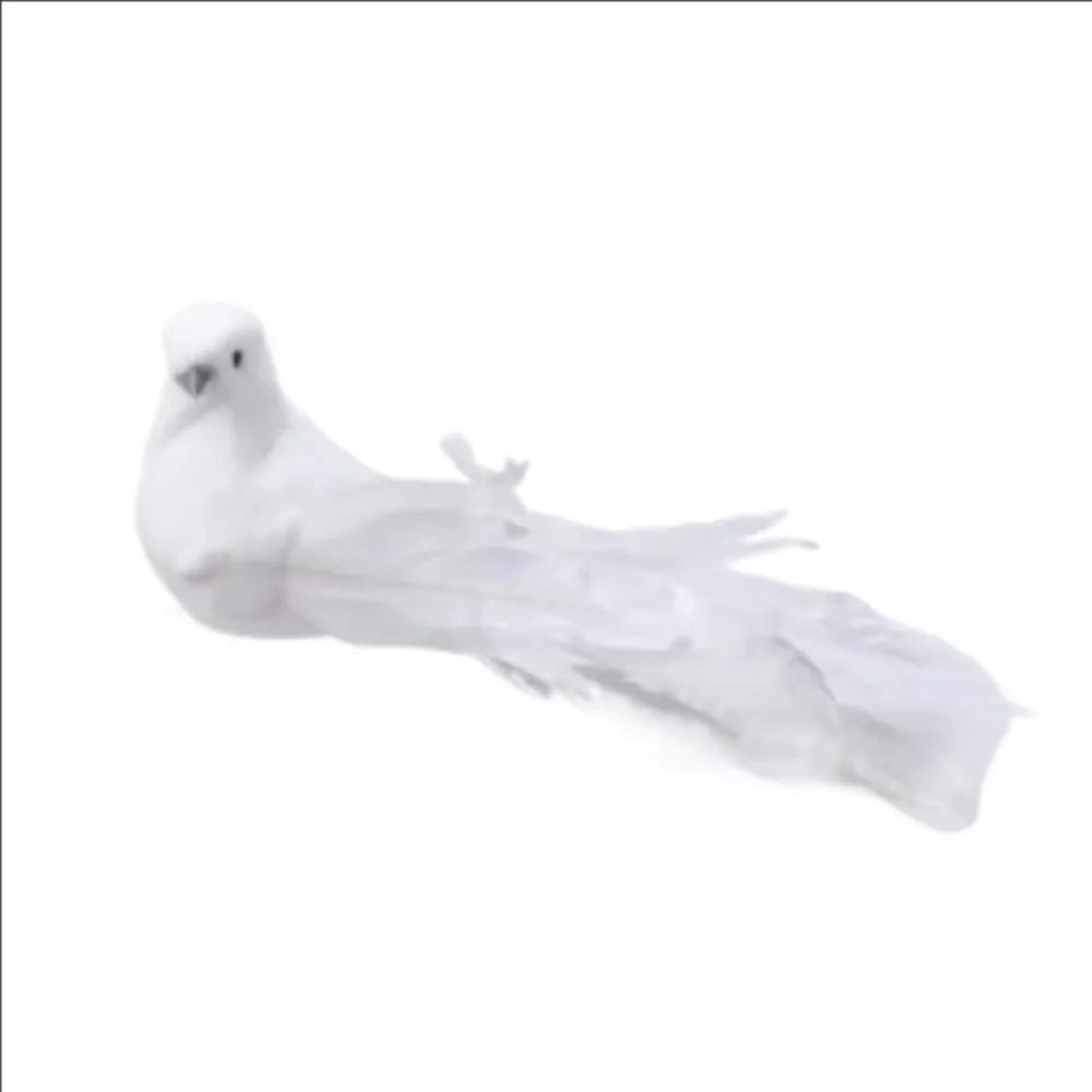 Vintage White Peace Dove Figurines, Simulation Bird for Home Table, Garden Decor Gift – view 3