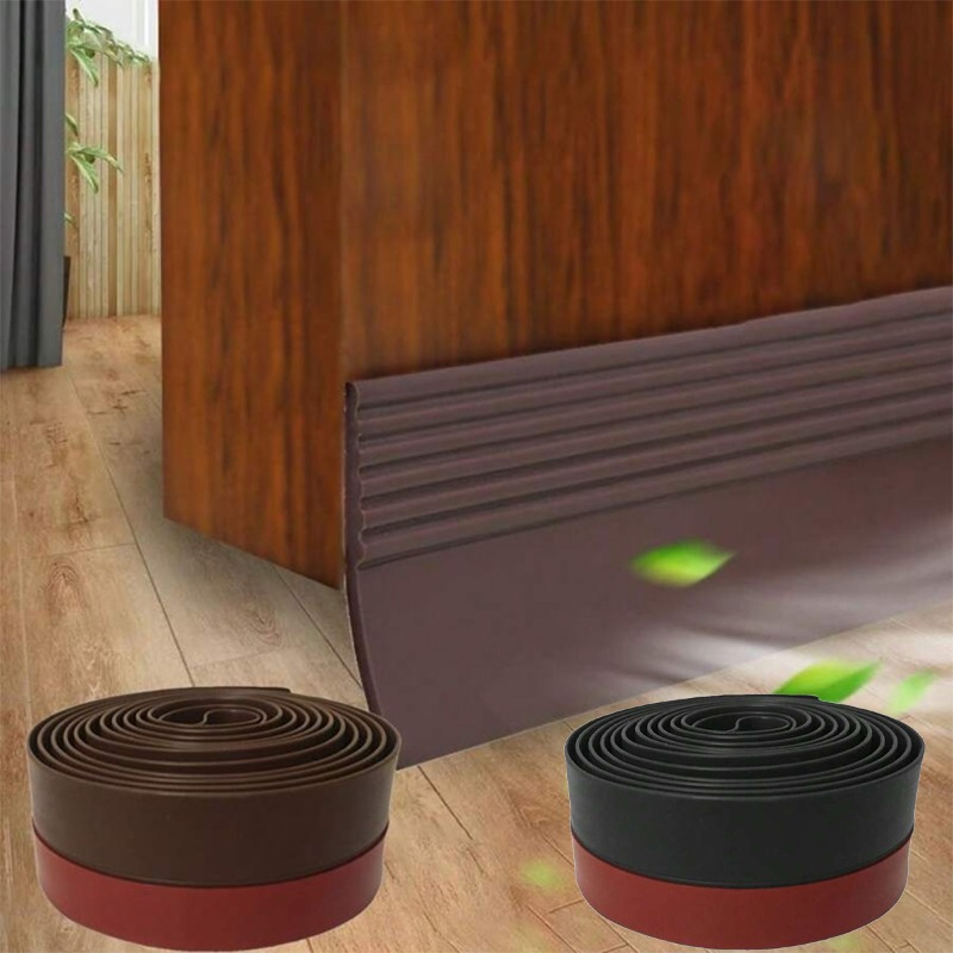 Sealing Strip for Wooden Doors, Sliding Windows, Glass Doors – Self Adhesive and Windproof – view 1