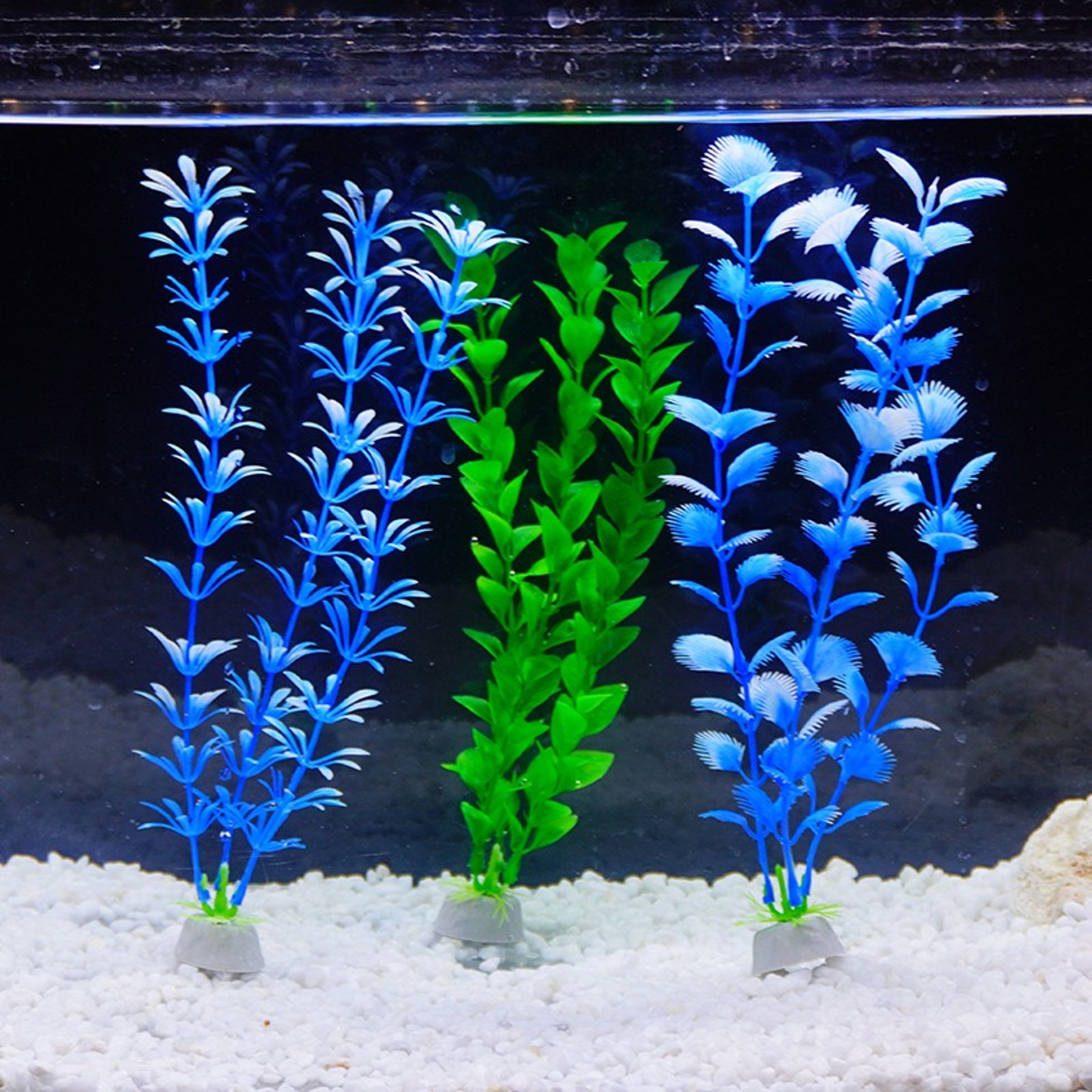 Artificial Aquatic Plants, Green Grass for Aquarium Landscaping Decor – view 1
