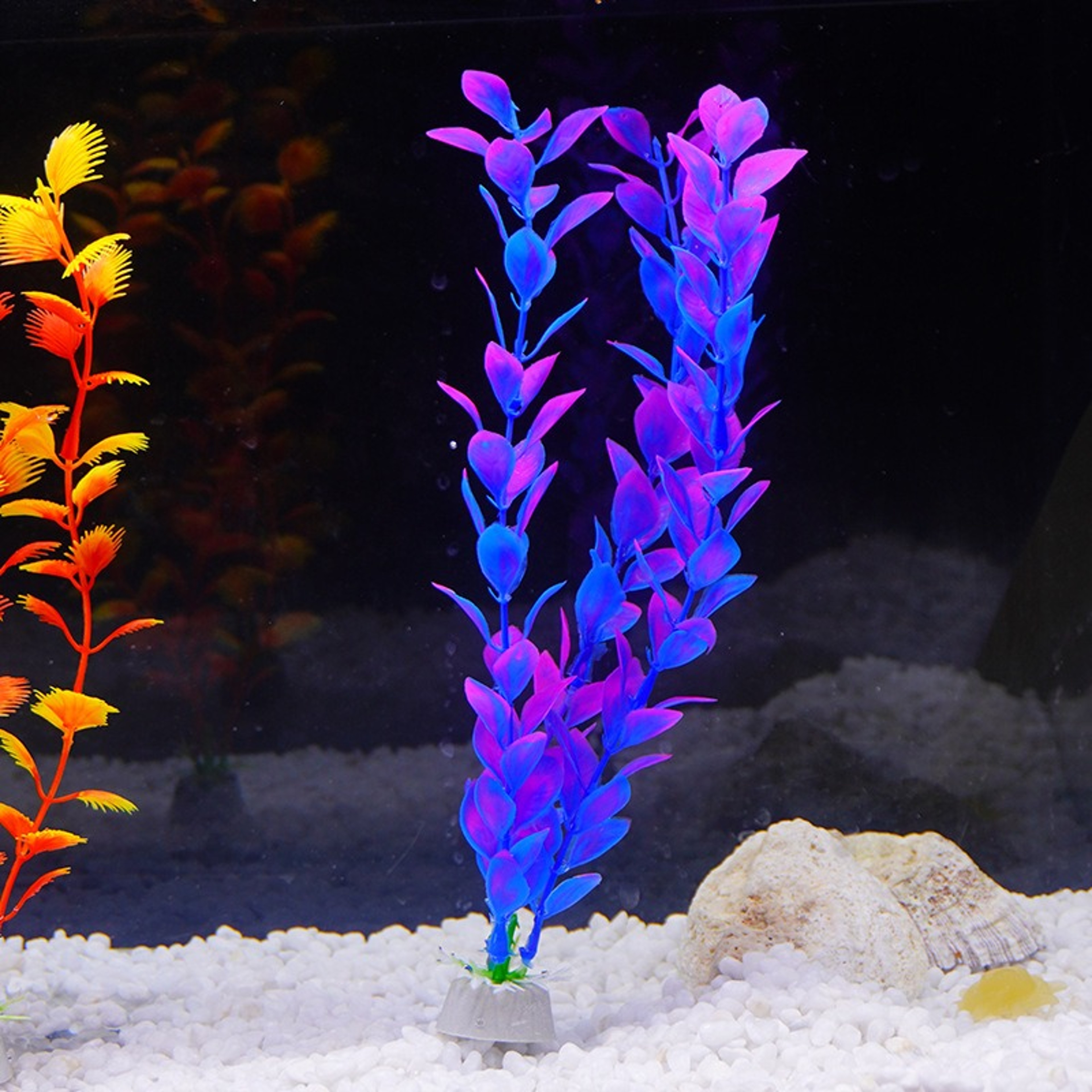 Artificial Aquatic Plants, Green Grass for Aquarium Landscaping Decor – view 3