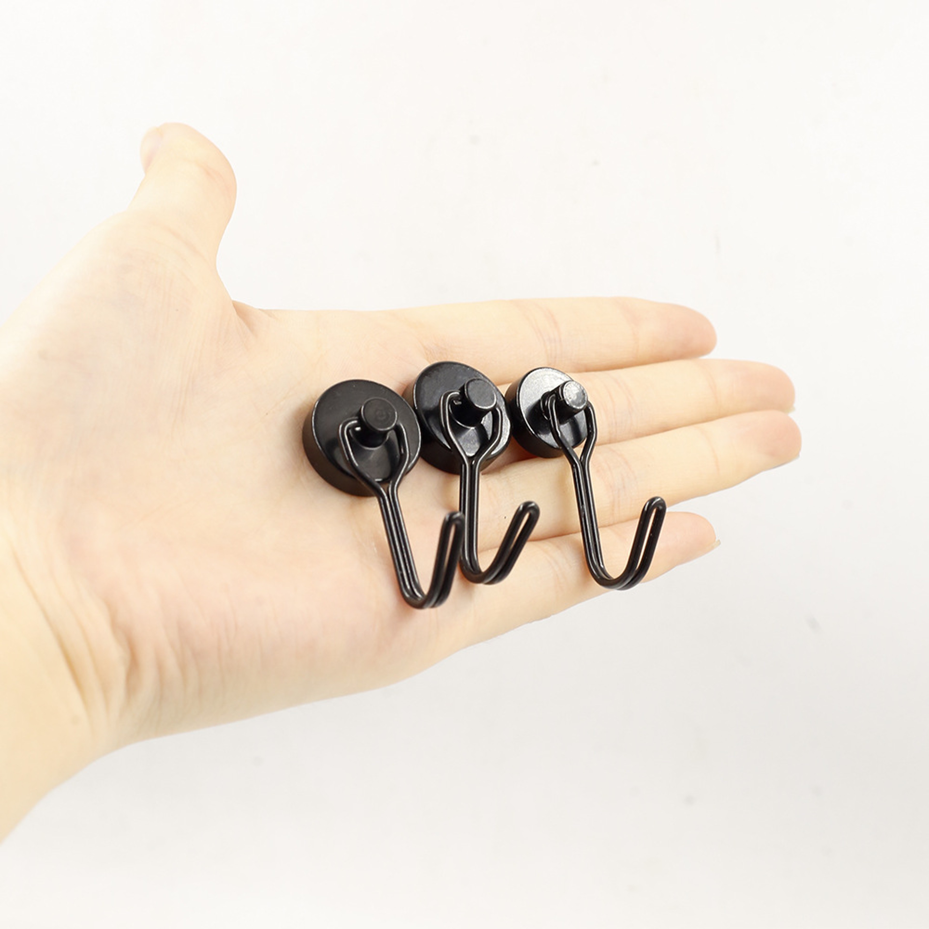 Strong Neodymium Magnet Heavy Duty Rotatable Magnetic Hooks, No Drill Metal Casing Bathroom Accessories – view 5