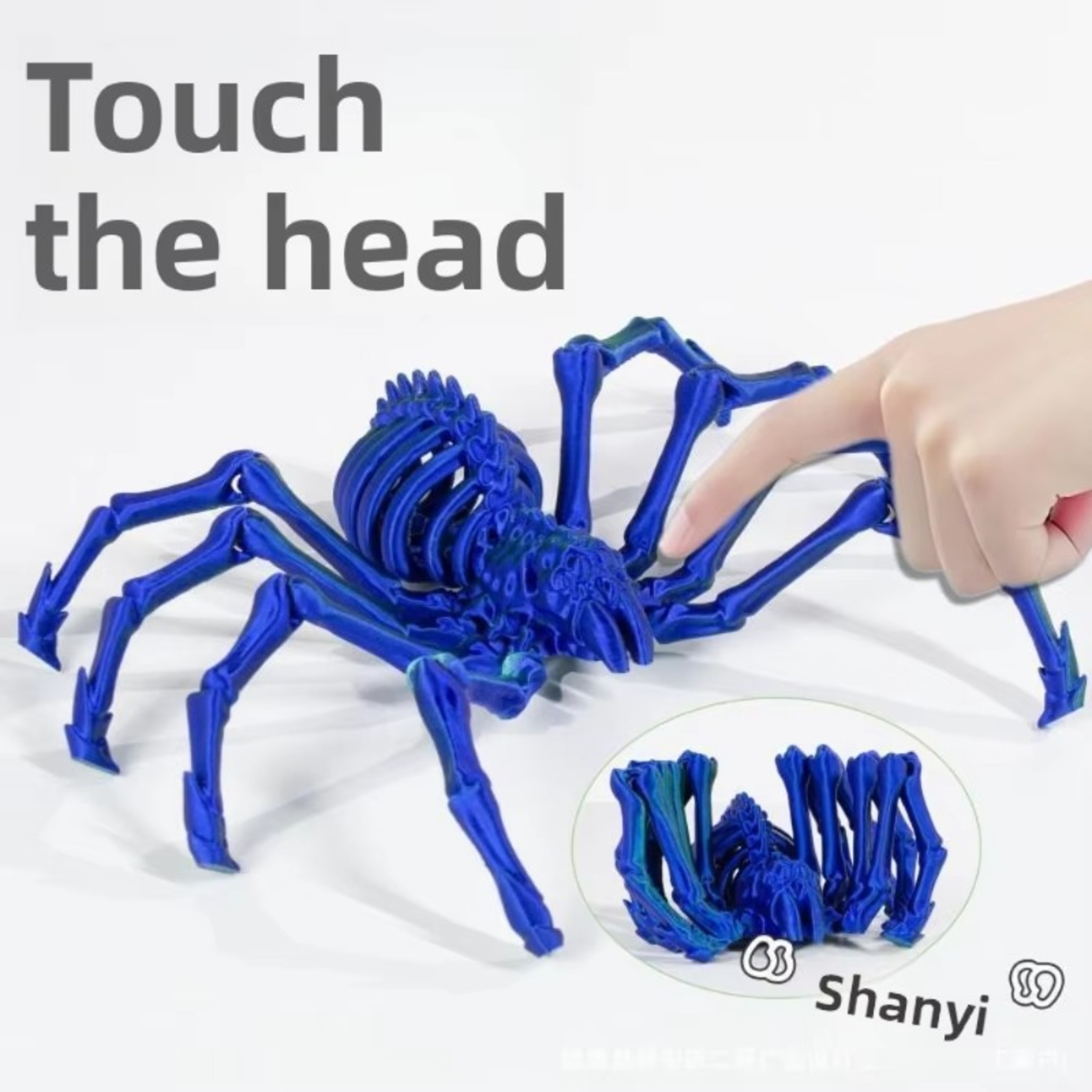 Stretchable Large Spider, Movable Joints for Scary Party Decorations and Home Decor Gift – view 3