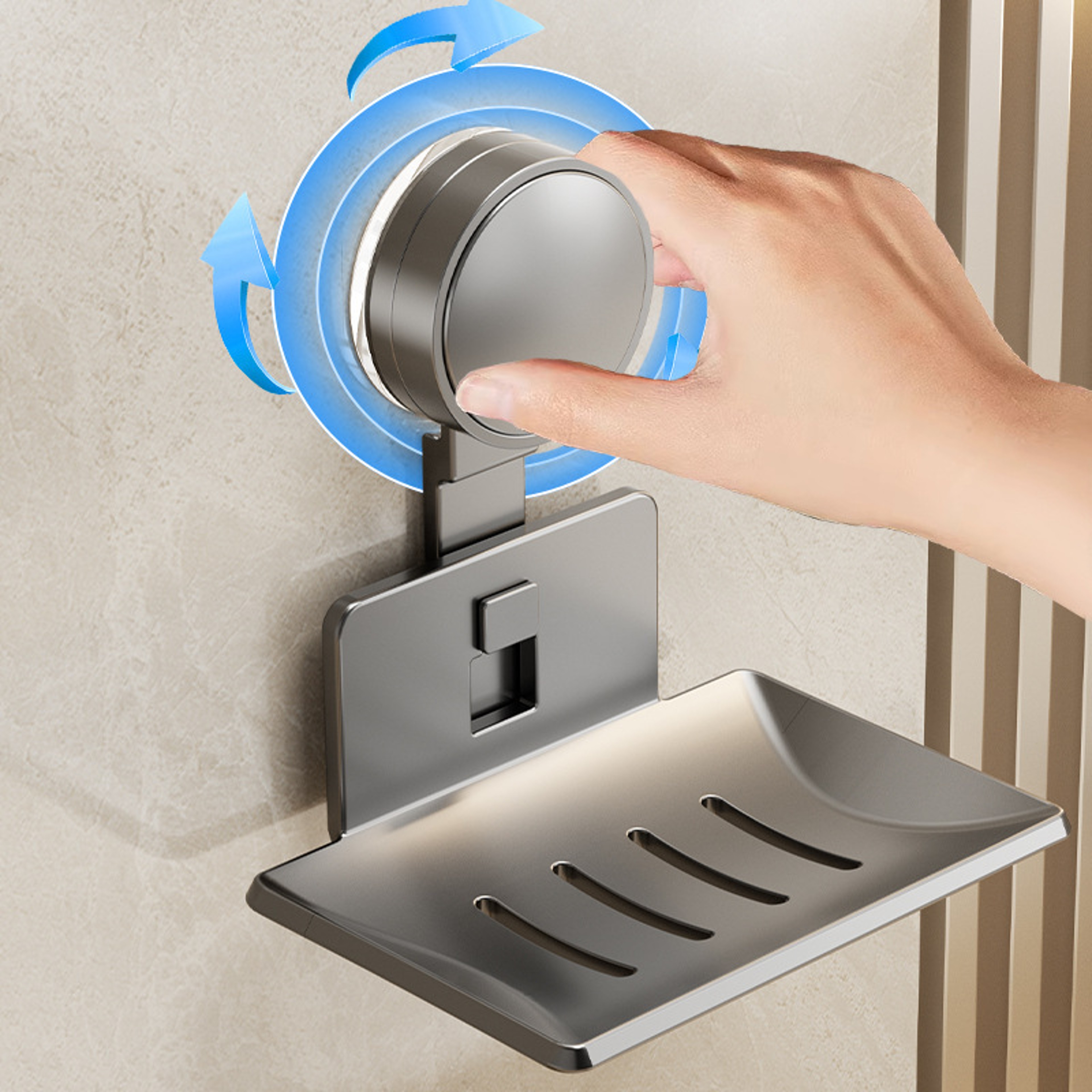 Wallmounted Household Soap Storage Rack With Suction Cup For Bathroom And Toilet Drain Box 1