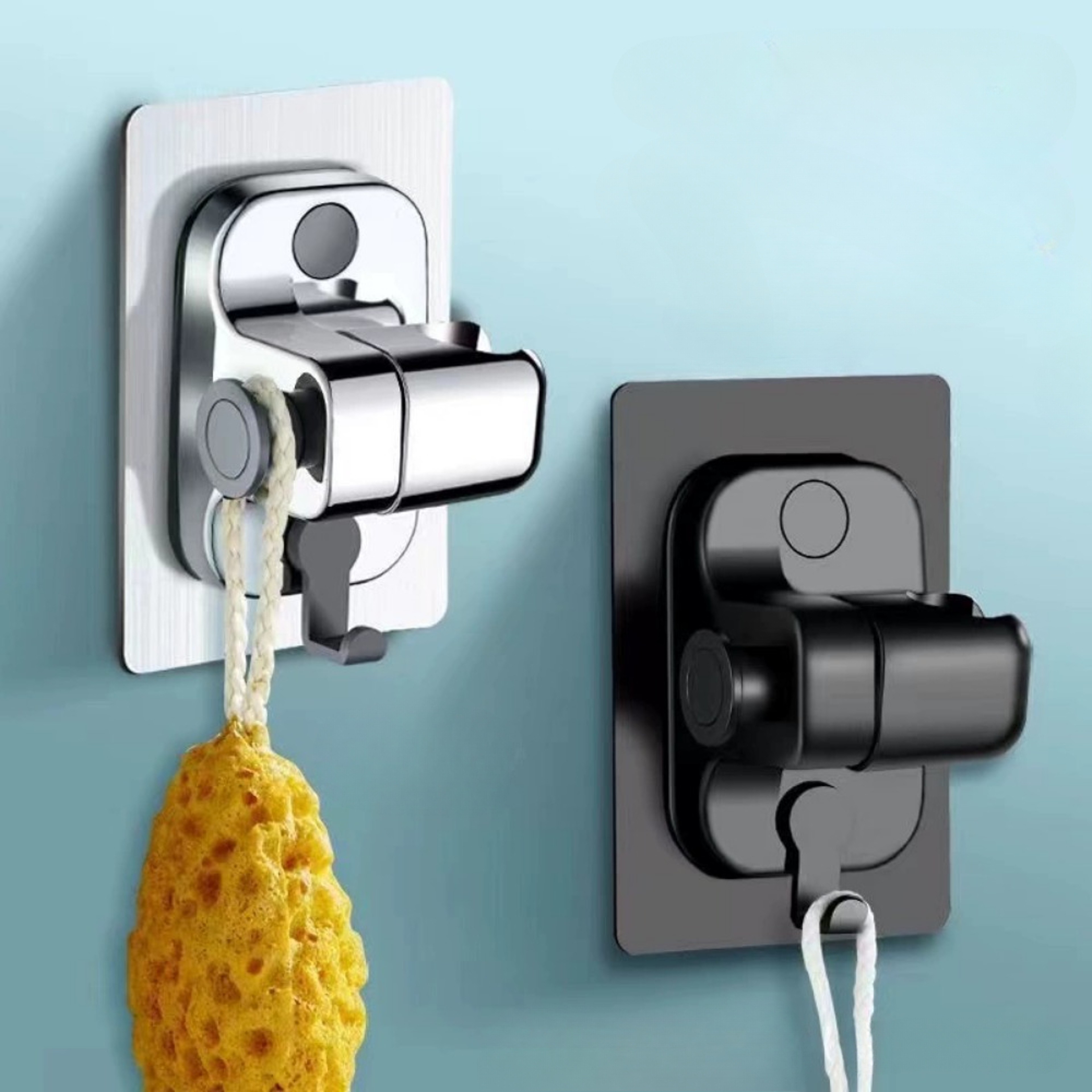 Wall Mounted Adjustable Shower Holder, Self-Adhesive Showerhead Bracket for Bathroom Accessories – view 2