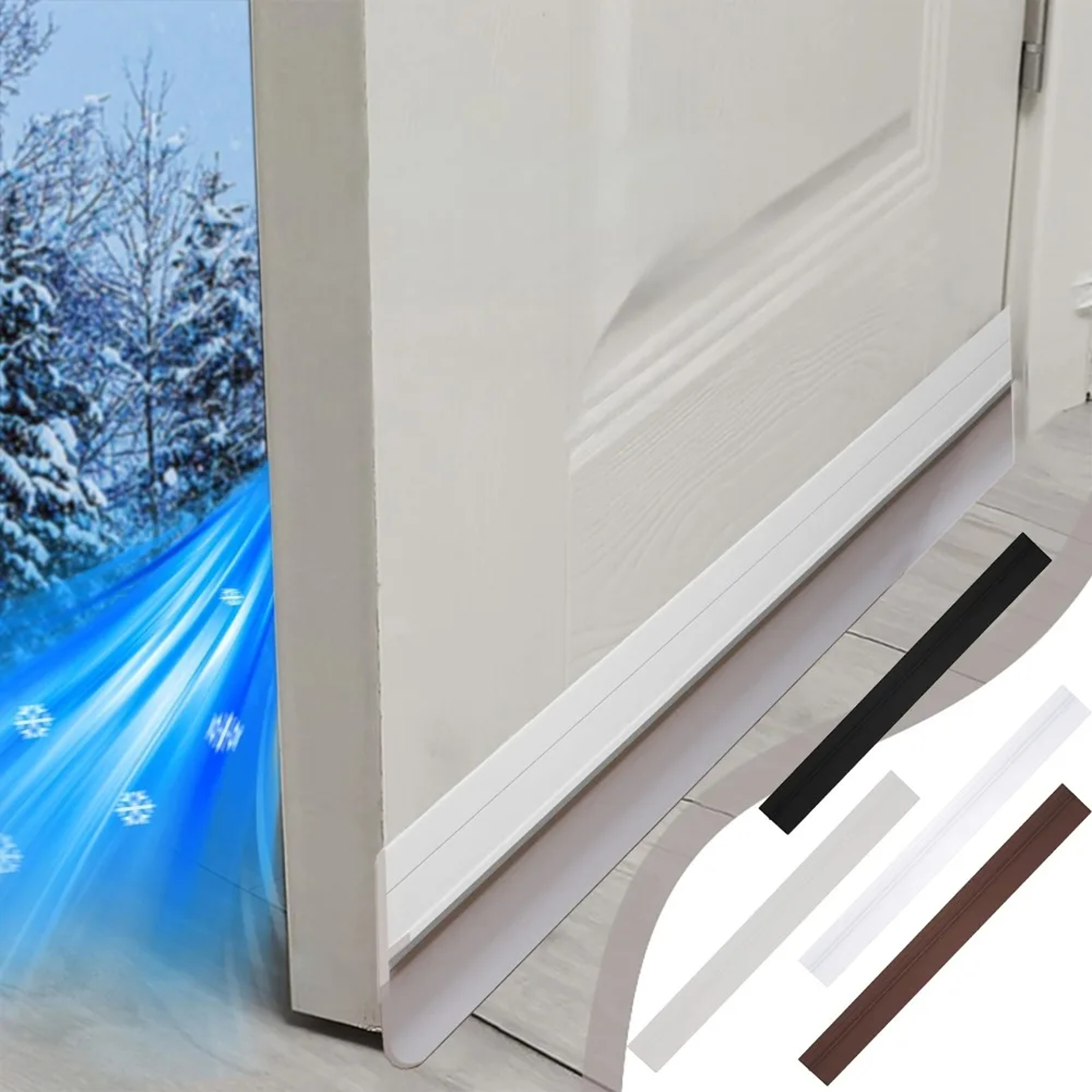 Weather Strip for Doors and Windows, Soundproof Dustproof Insulation with Self Adhesive Seal – view 4