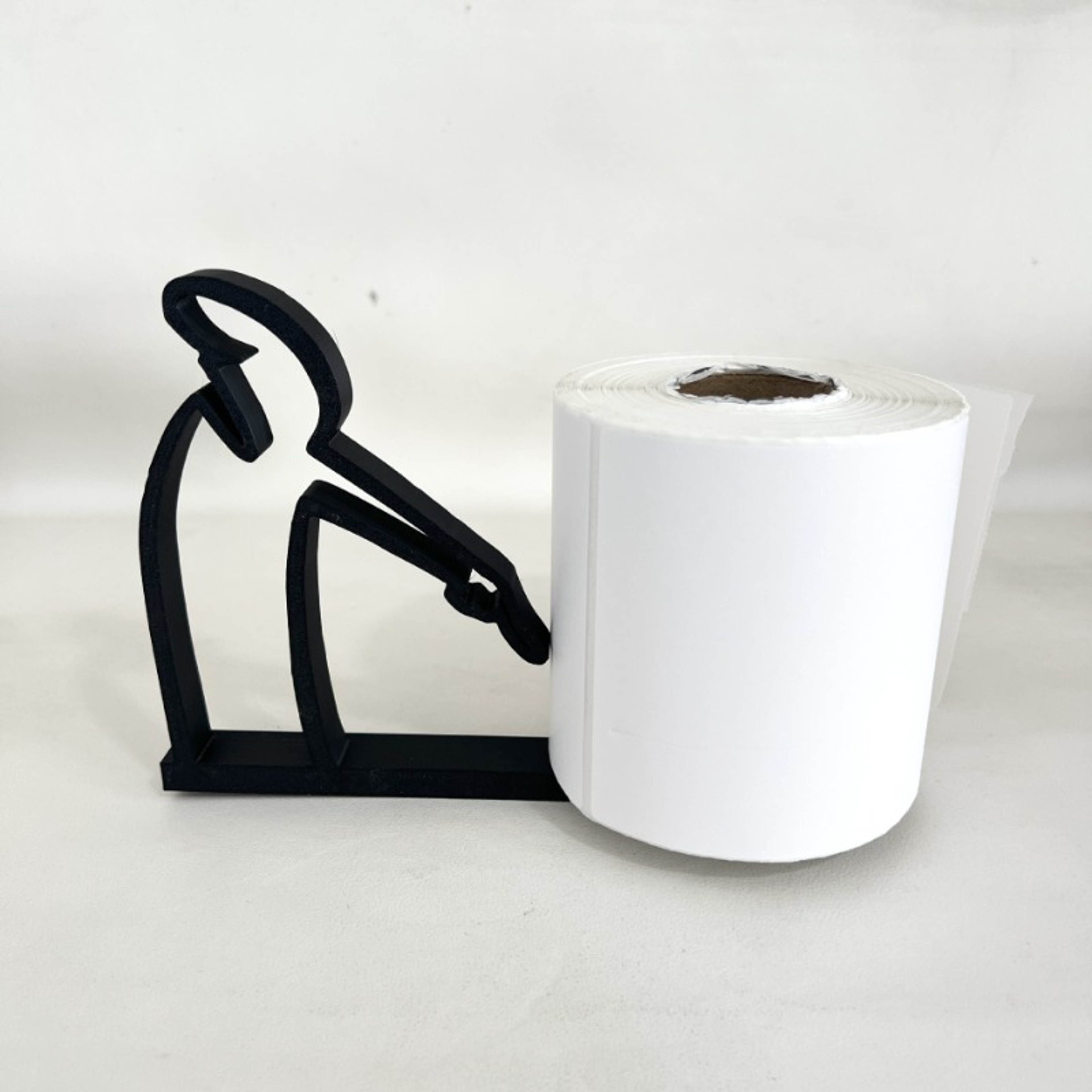 Human-Shaped Label Holder, Artistic Desktop Roll Paper Holder, Creative Bathroom Decoration – view 5