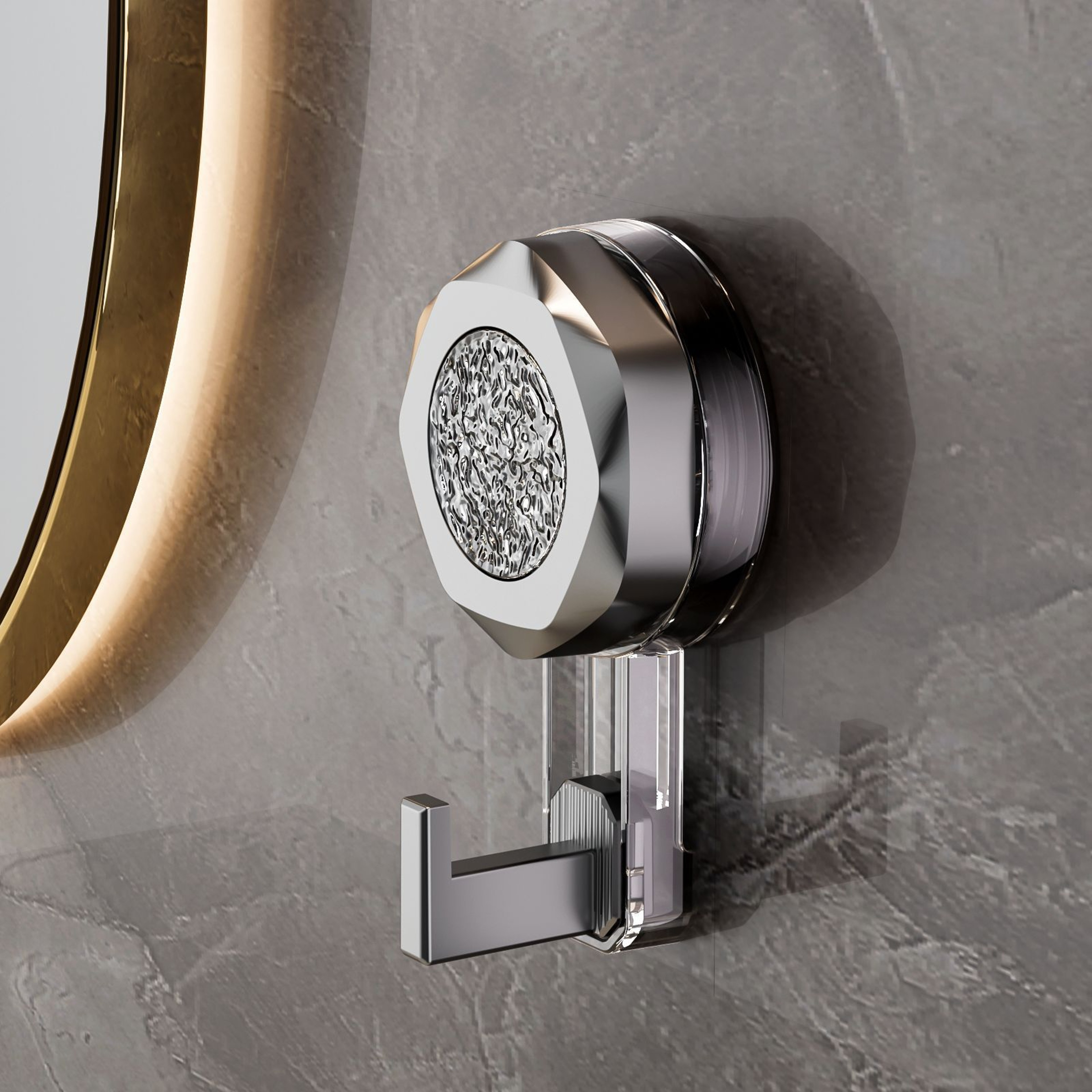 Seamless Kitchen Door Wall Vacuum Suction Cup Hook Loadbearing Bathroom Hook 0