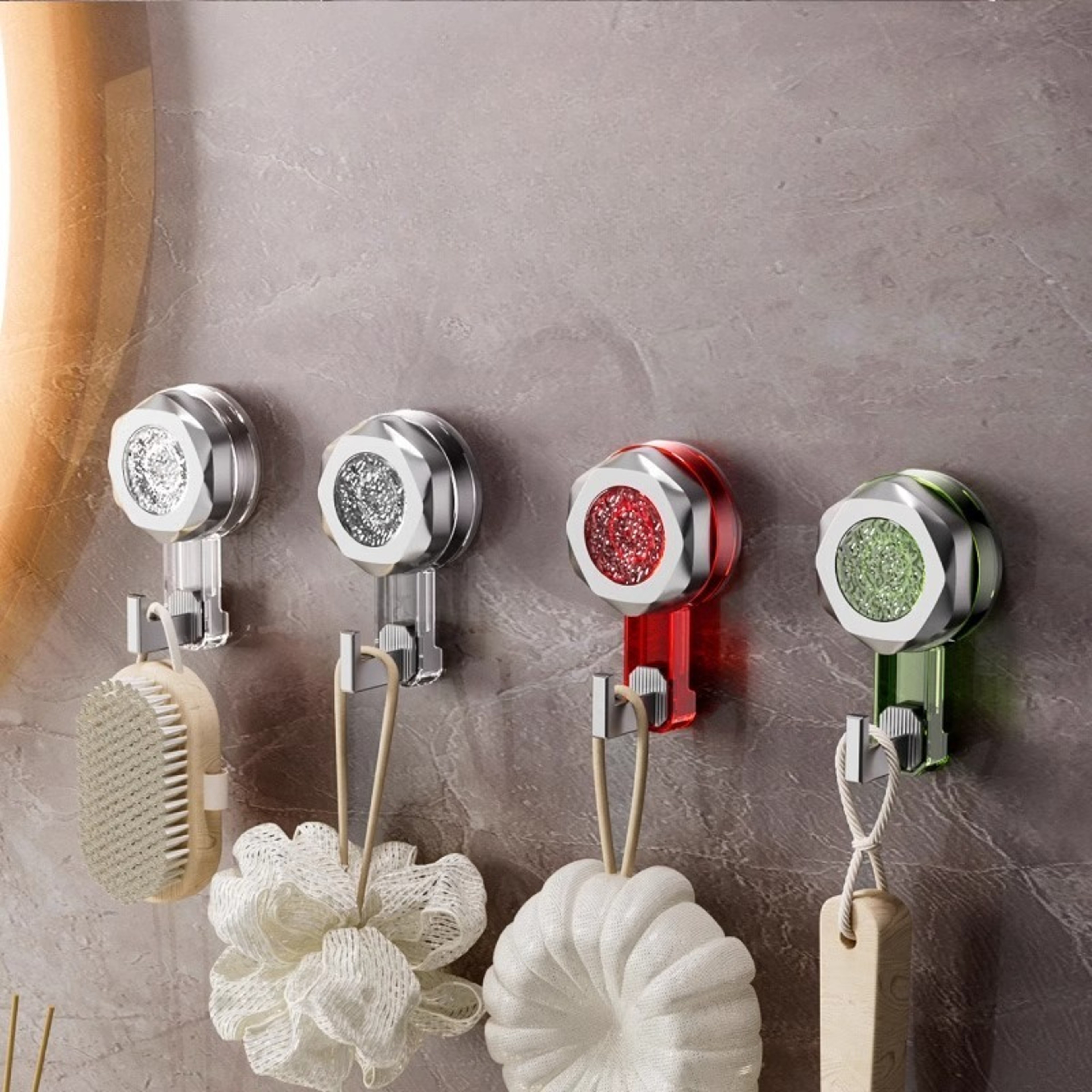 Seamless Kitchen Door Wall Vacuum Suction Cup Hook Loadbearing Bathroom Hook 1