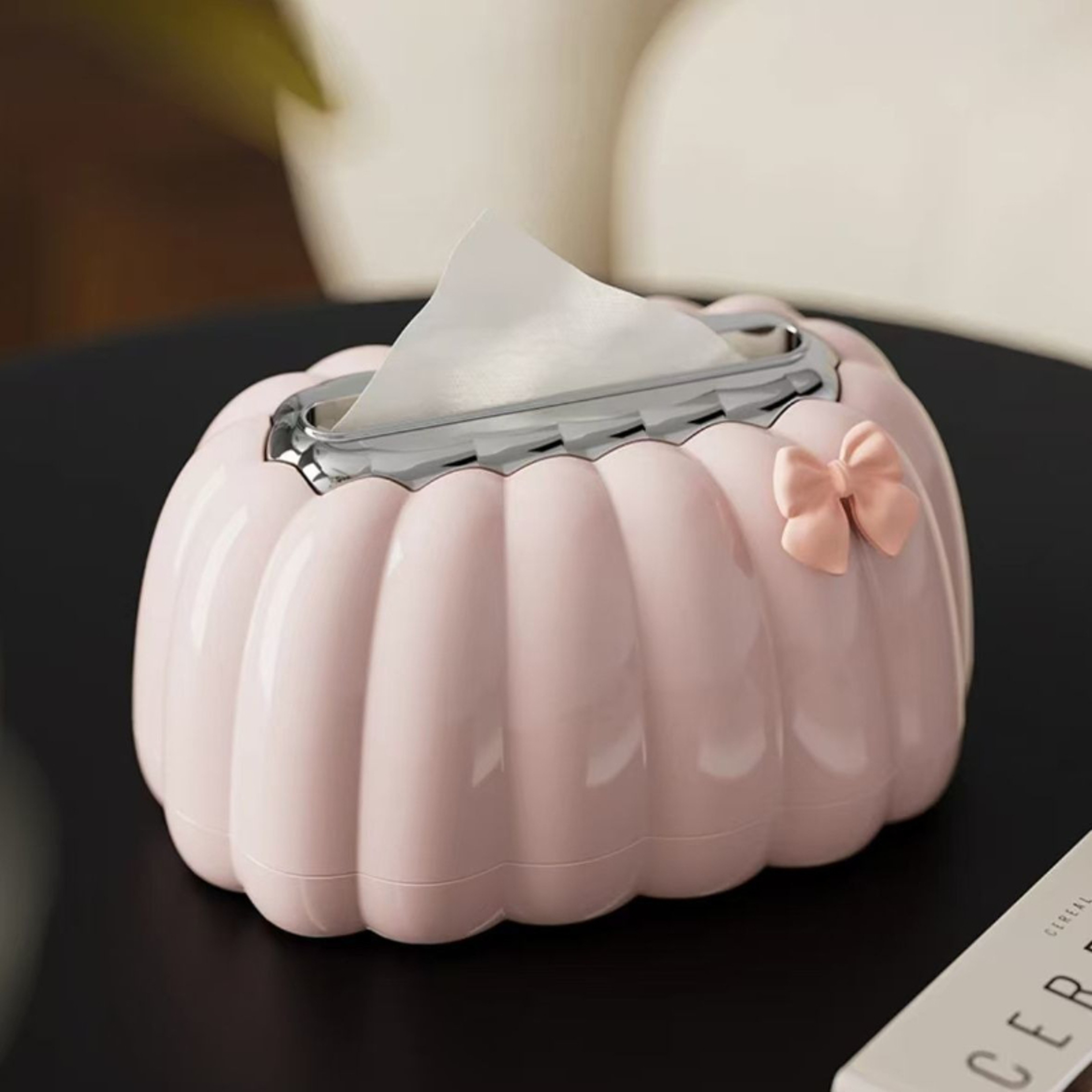 Home Creative Paper Box, Bathroom Pumpkin Spring Tissue Holder, Desktop Toilet Paper Holder, Kitchen Paper Container – view 7