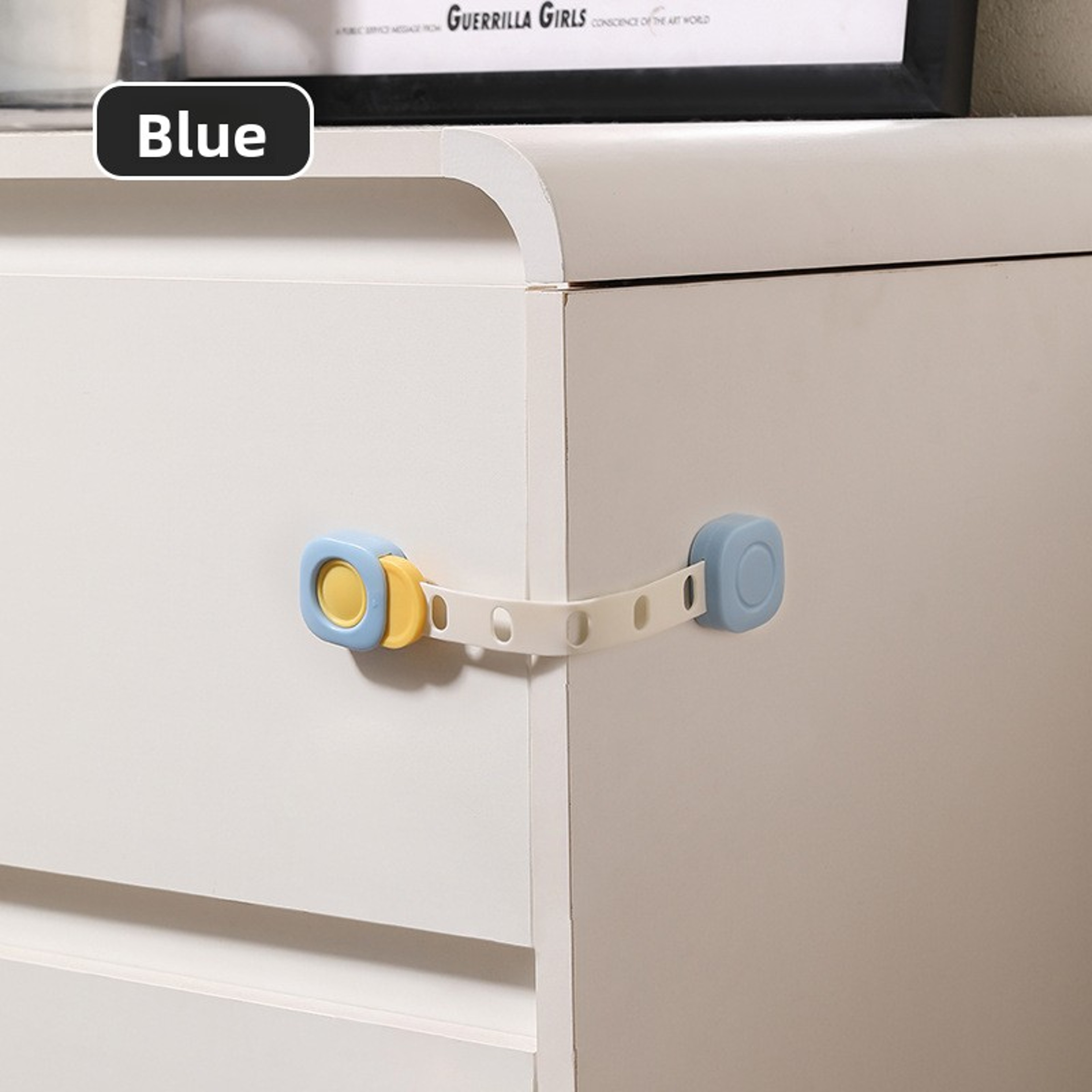 Child Safety Lock, No Drilling Baby Proof Lock for Drawers, Refrigerators, Doors | Anti-Pinch Finger Guard – view 8