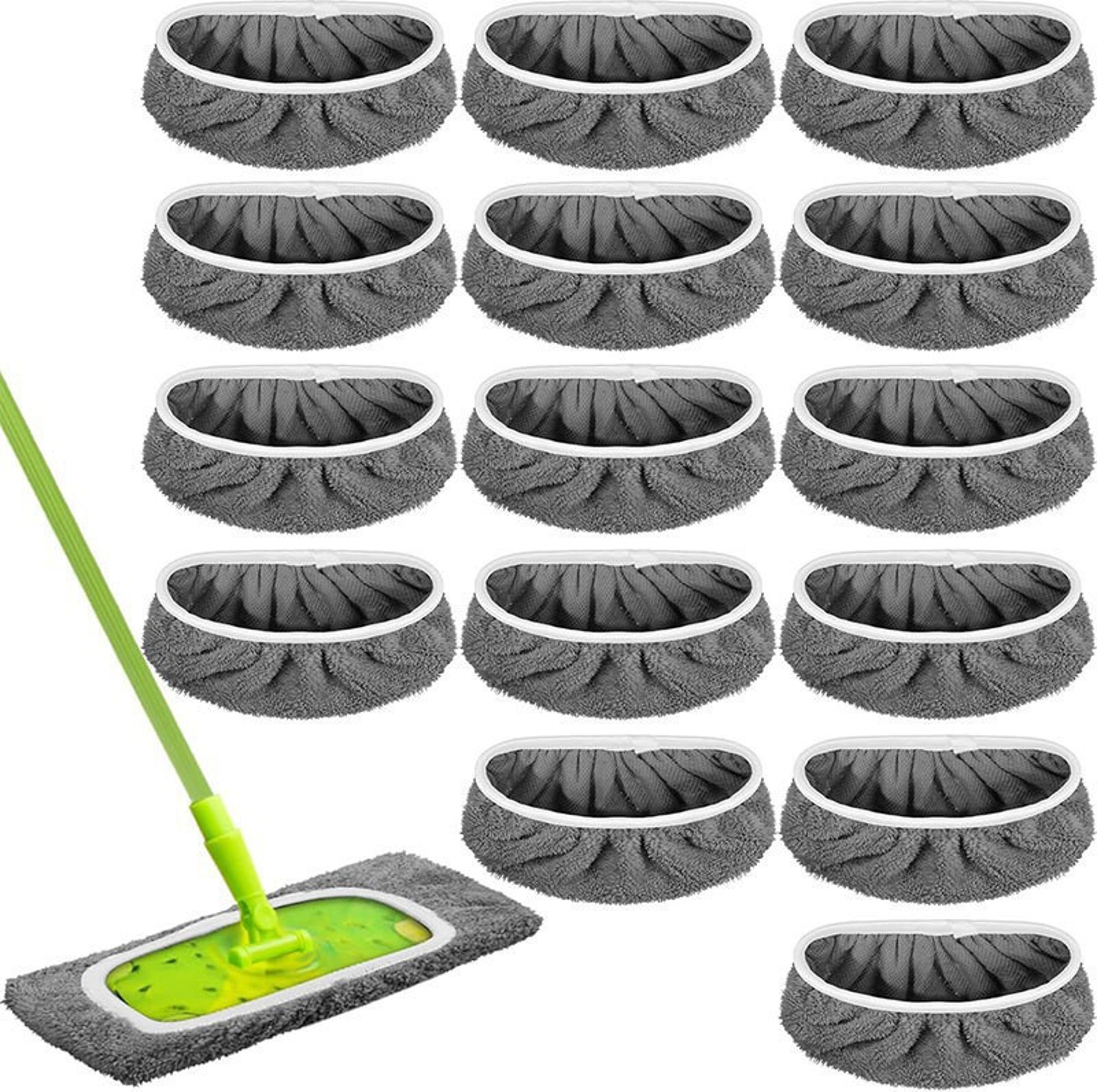 Mopping Flat Mop Replacement Cover, Elastic Band, Wet and Dry Use for Easy Cleaning – view 4