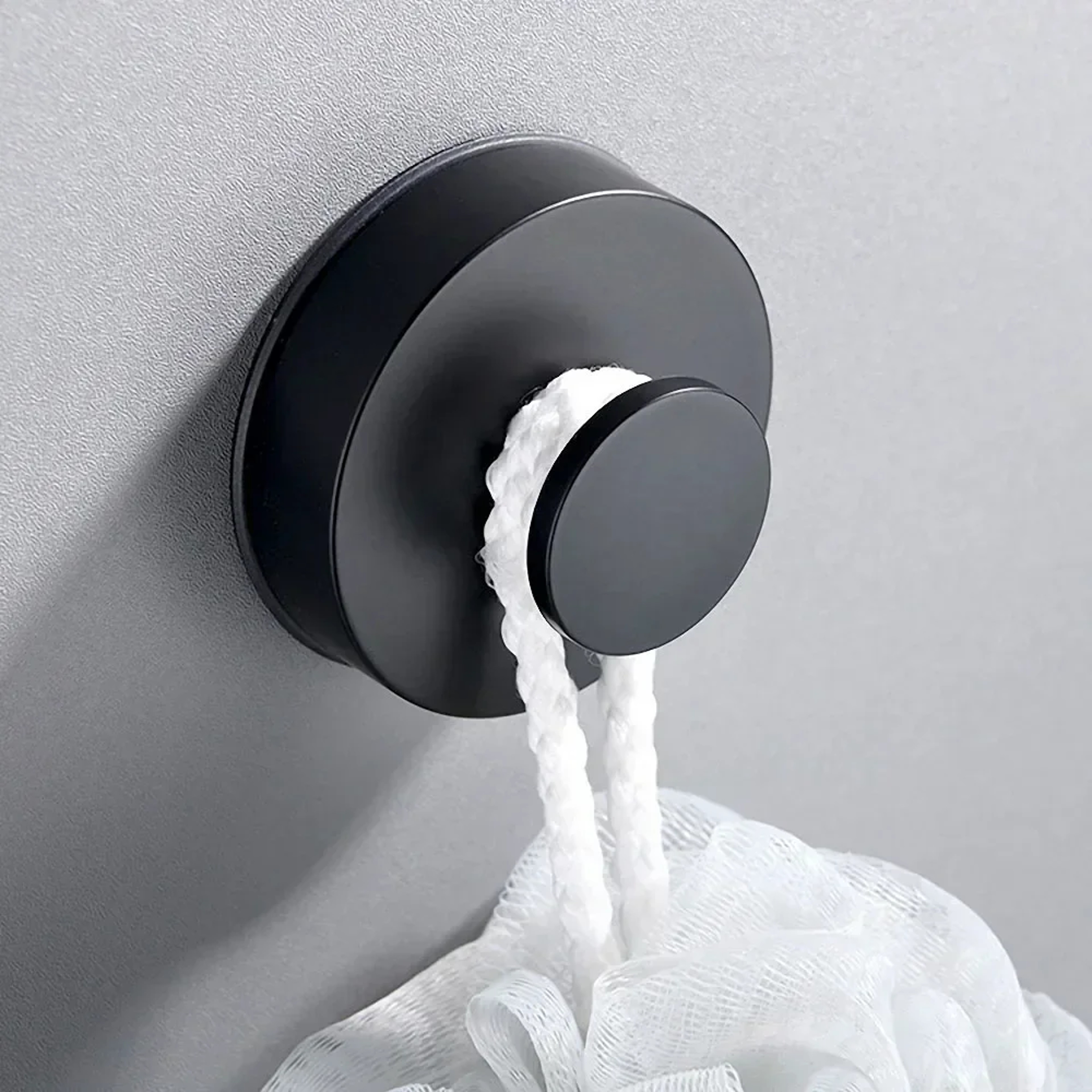 Waterproof Black No Drill Suction Cup Hooks, Strong Hold for Bathroom, Kitchen, Towels, Bags – view 3