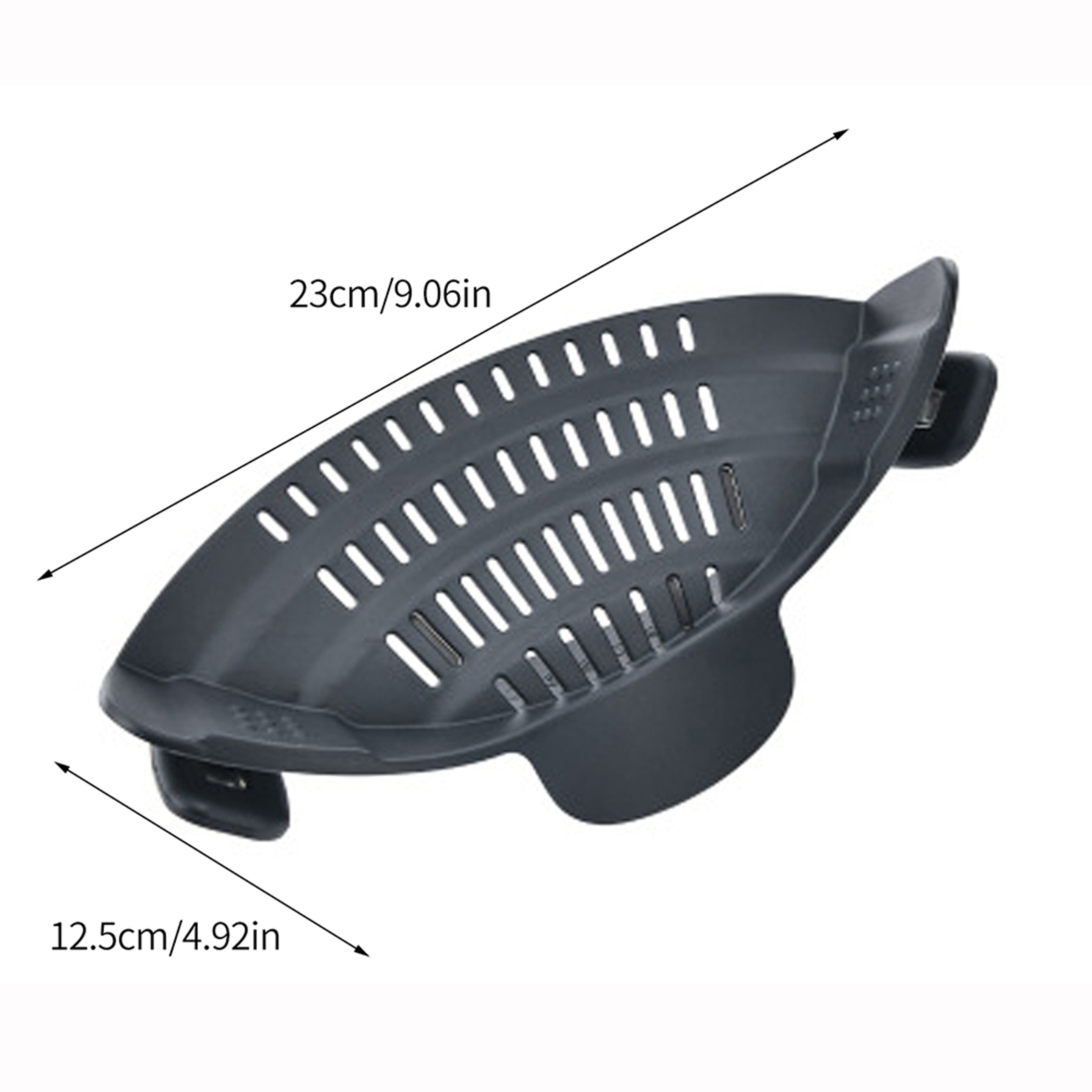 Clip On Silicone Kitchen Strainer Pasta Noodle Drain Rack Fruit Vegetable Strainer Pans Pots Coland 3