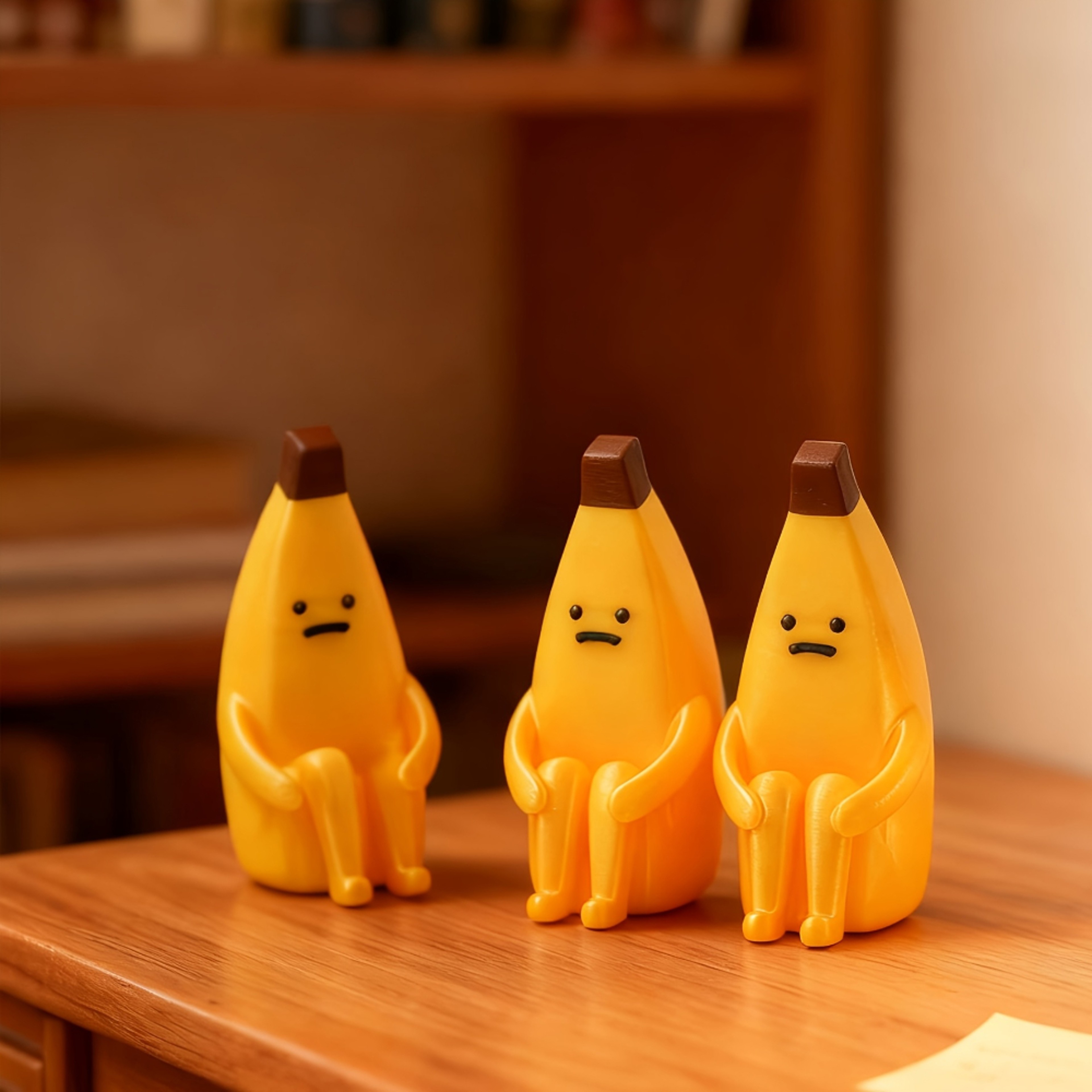 Durable Anxious Banana Printed Figurines – Unique Pla Decor for Home, Office, Car, Perfect Gift – view 2
