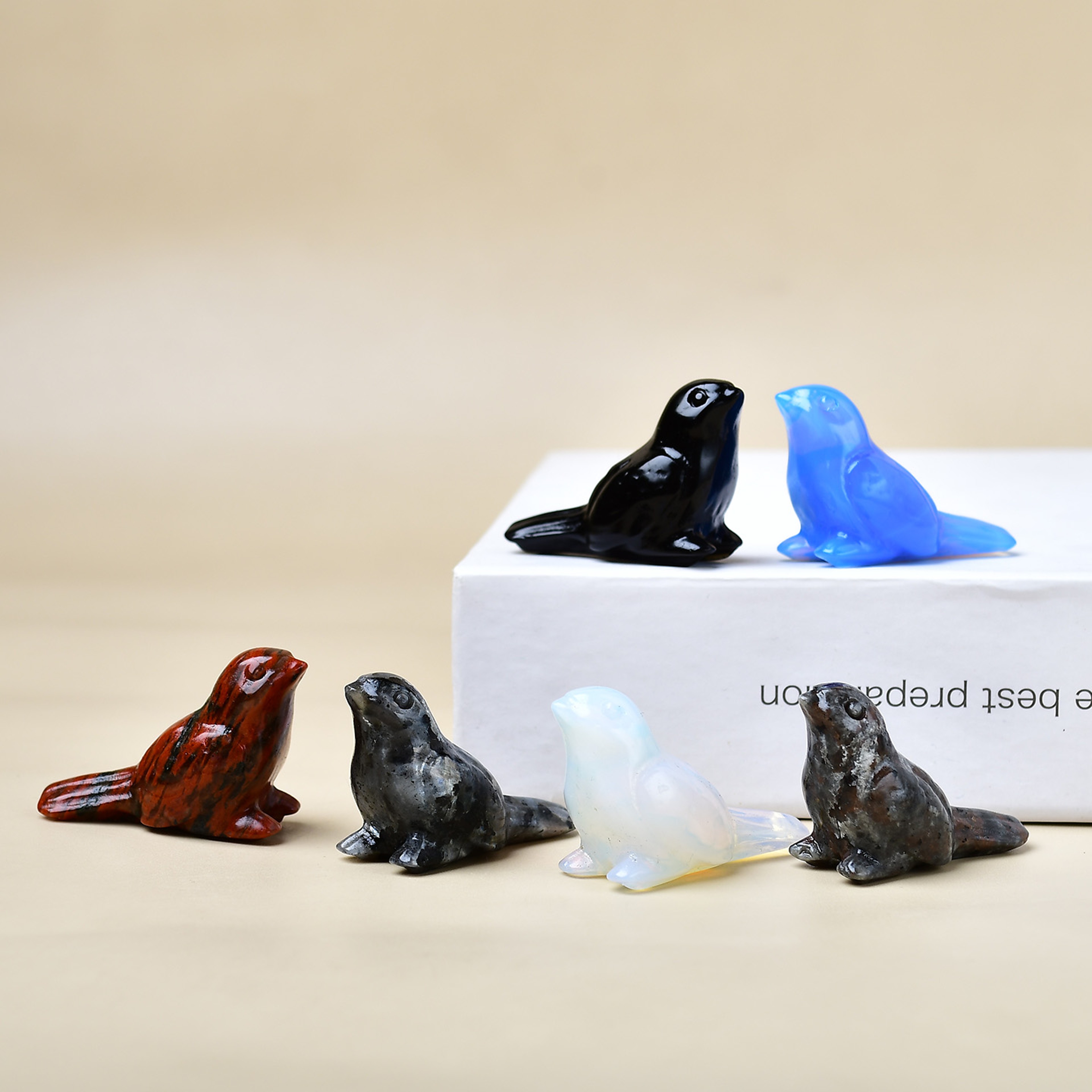 Carved Natural Crystal Bird, Unique Crystal Gift, Decorative Home Item for Elegance – view 1