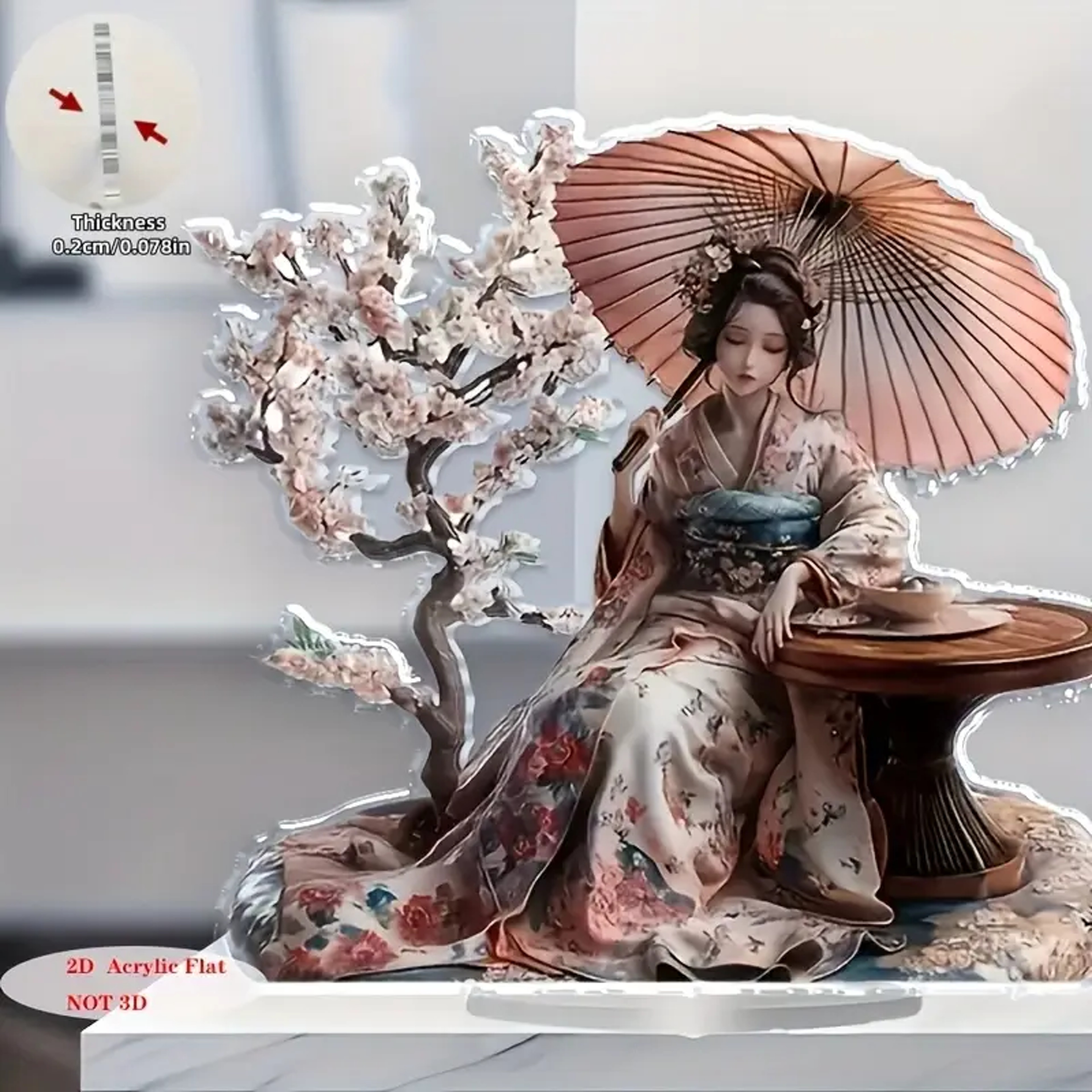 Traditional Japanese Themed Geisha Decorative Ornaments for Bedroom Art – view 4