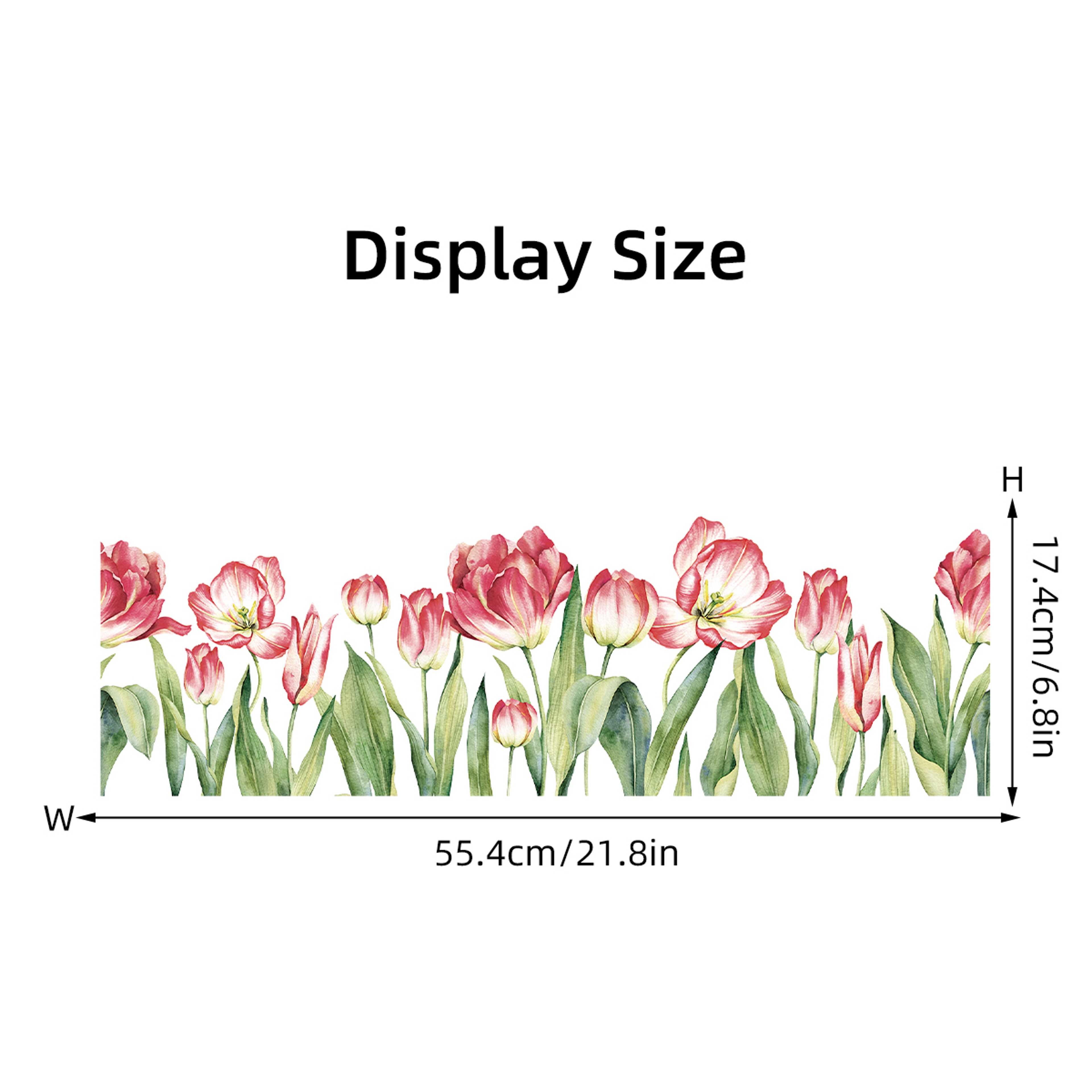 Watercolor Flowers Plant Window Stickers, Living Room Room Decor, House Decoration Accessories for Children Rooms – view 6