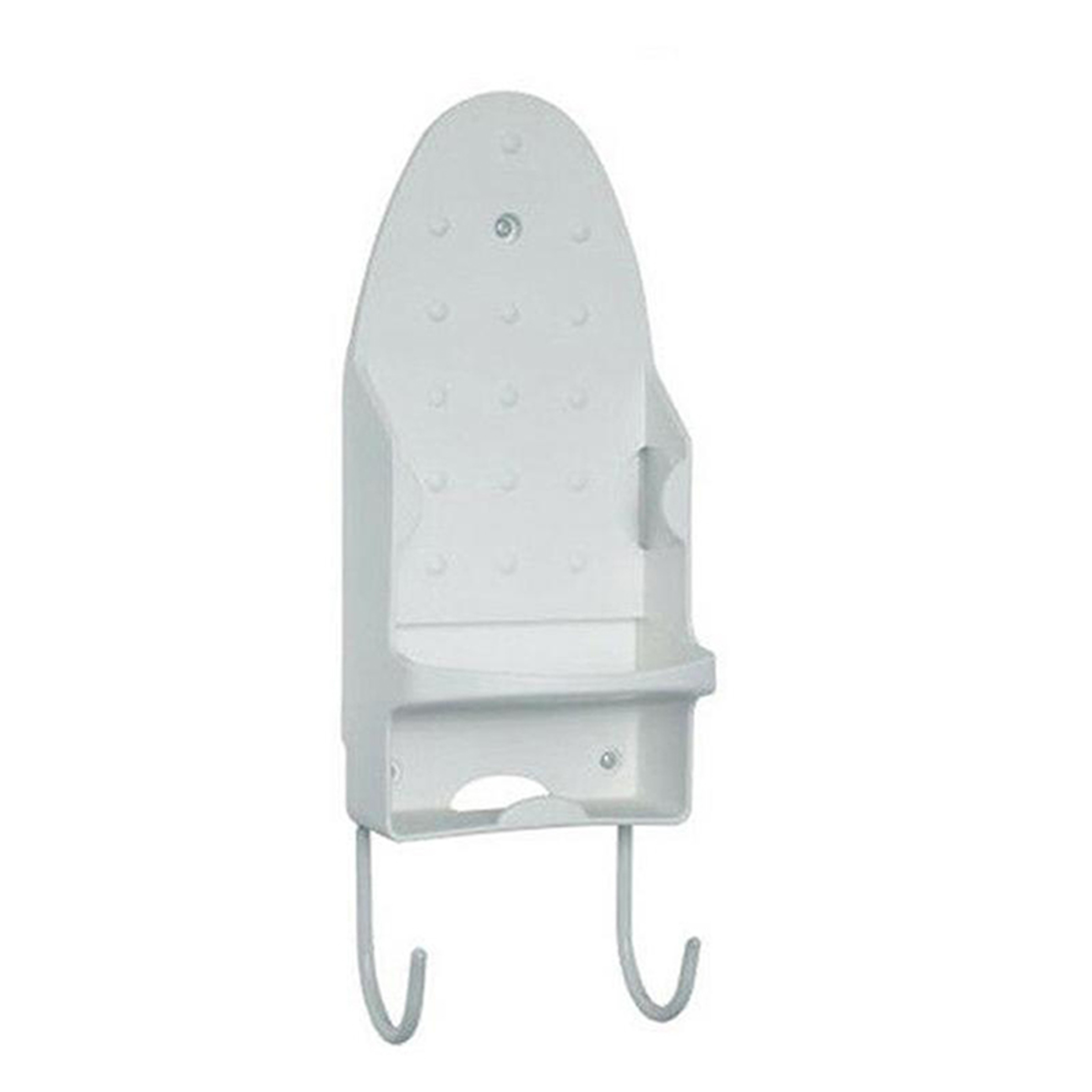 Ironing Board Hanger, Portable Wall Mount Iron Holder, Black White Storage Rack for Household & Hotel – view 7
