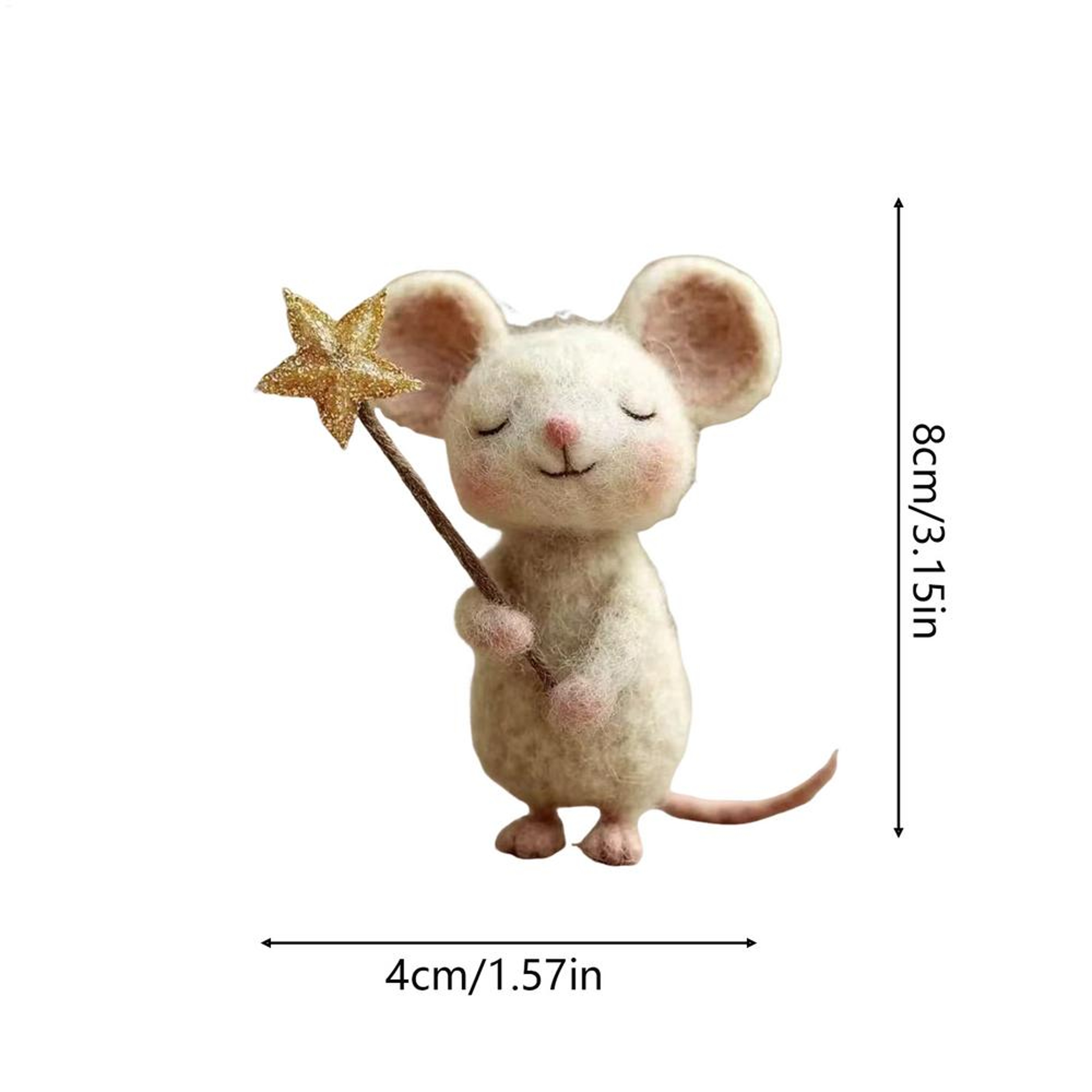Felt Mice Fashionable Mousee Tabletop Decor for Christmas, Easter, Party Fireplace Mantel, Holiday Home Table – view 7
