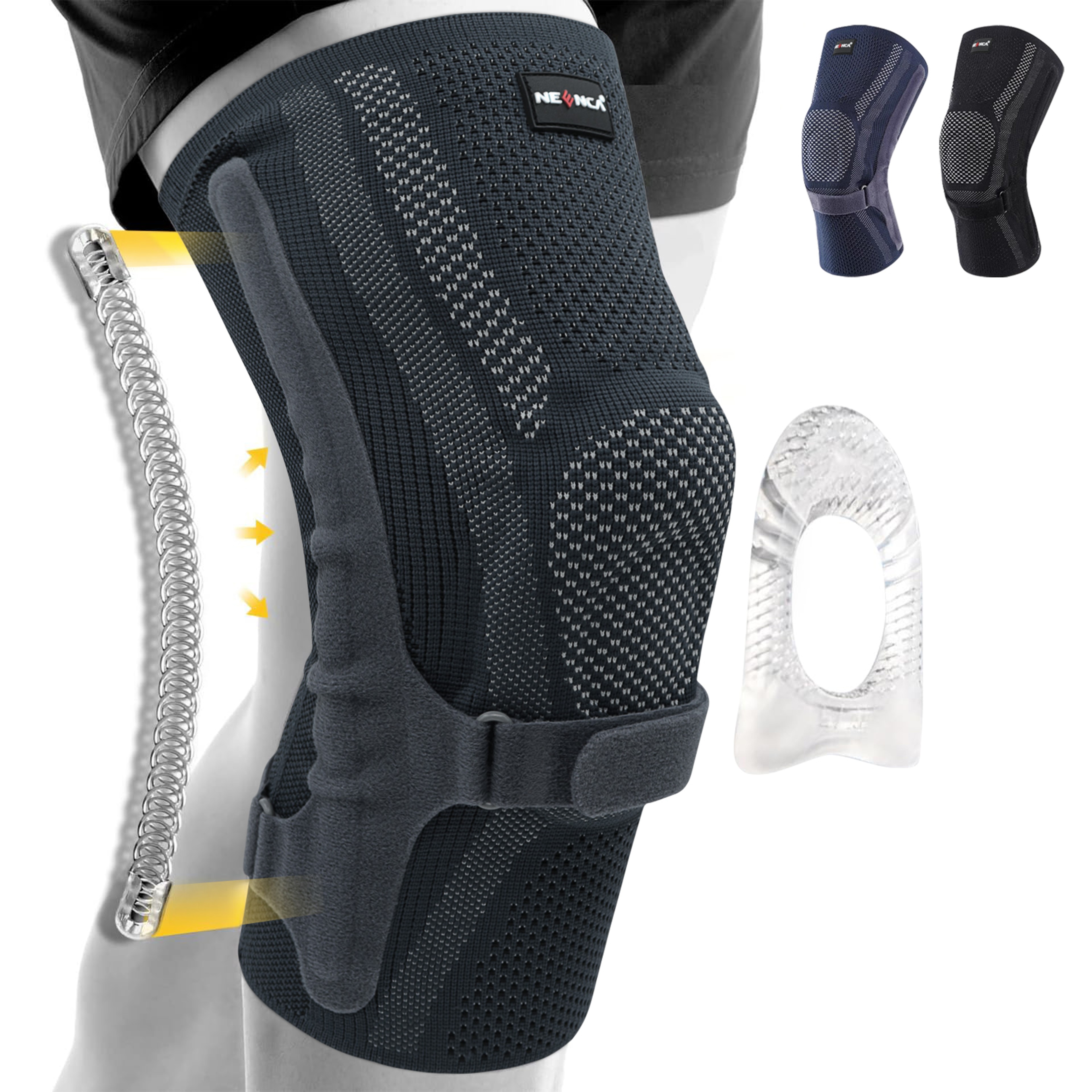 Patella Pad  Side Stabilizers Knee Compression Sleeve Support For Men And Women  Best Brace For Run 6