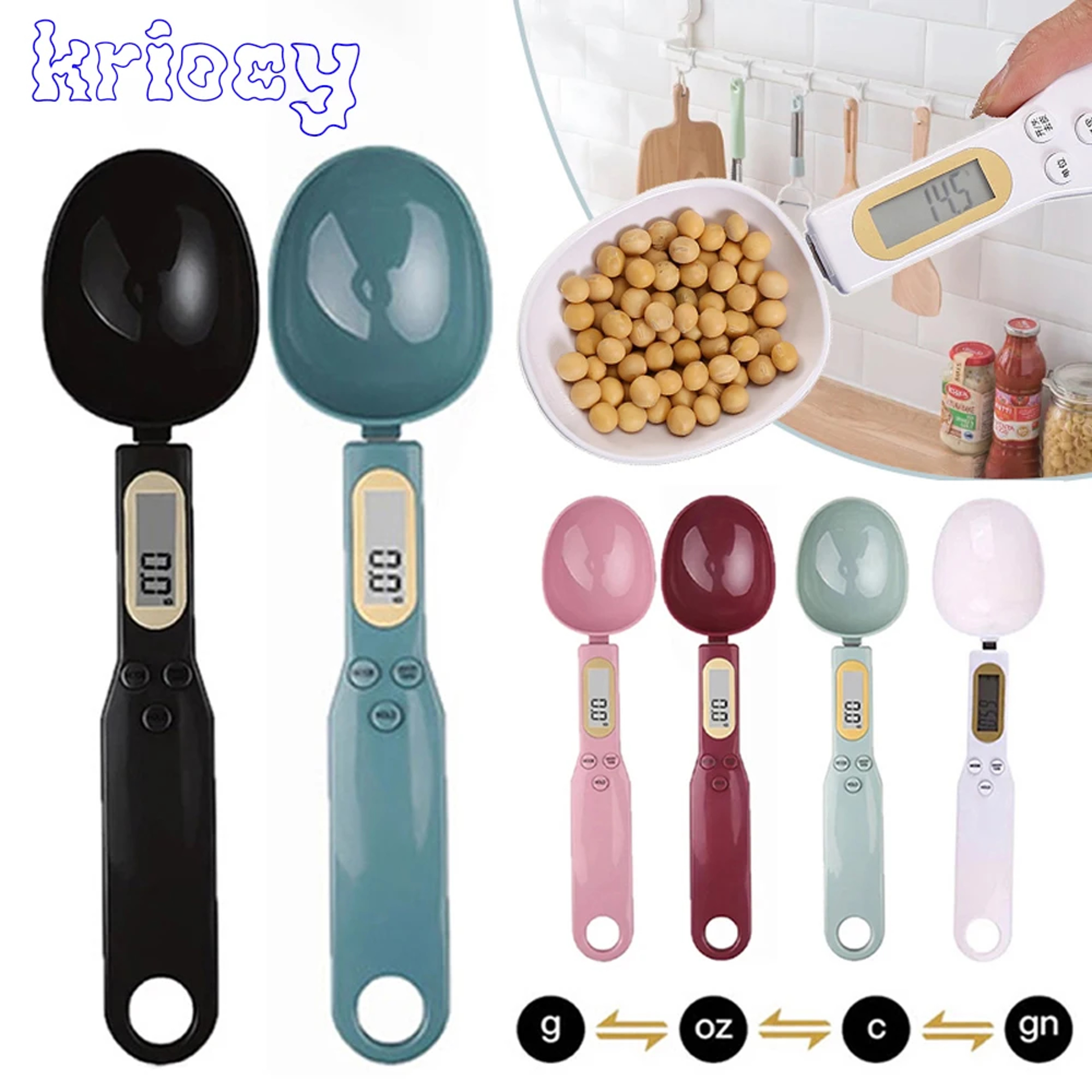 Digital Spoon Scale Mini LCD Measuring Kitchen Tool For Flour Milk  Coffee 0