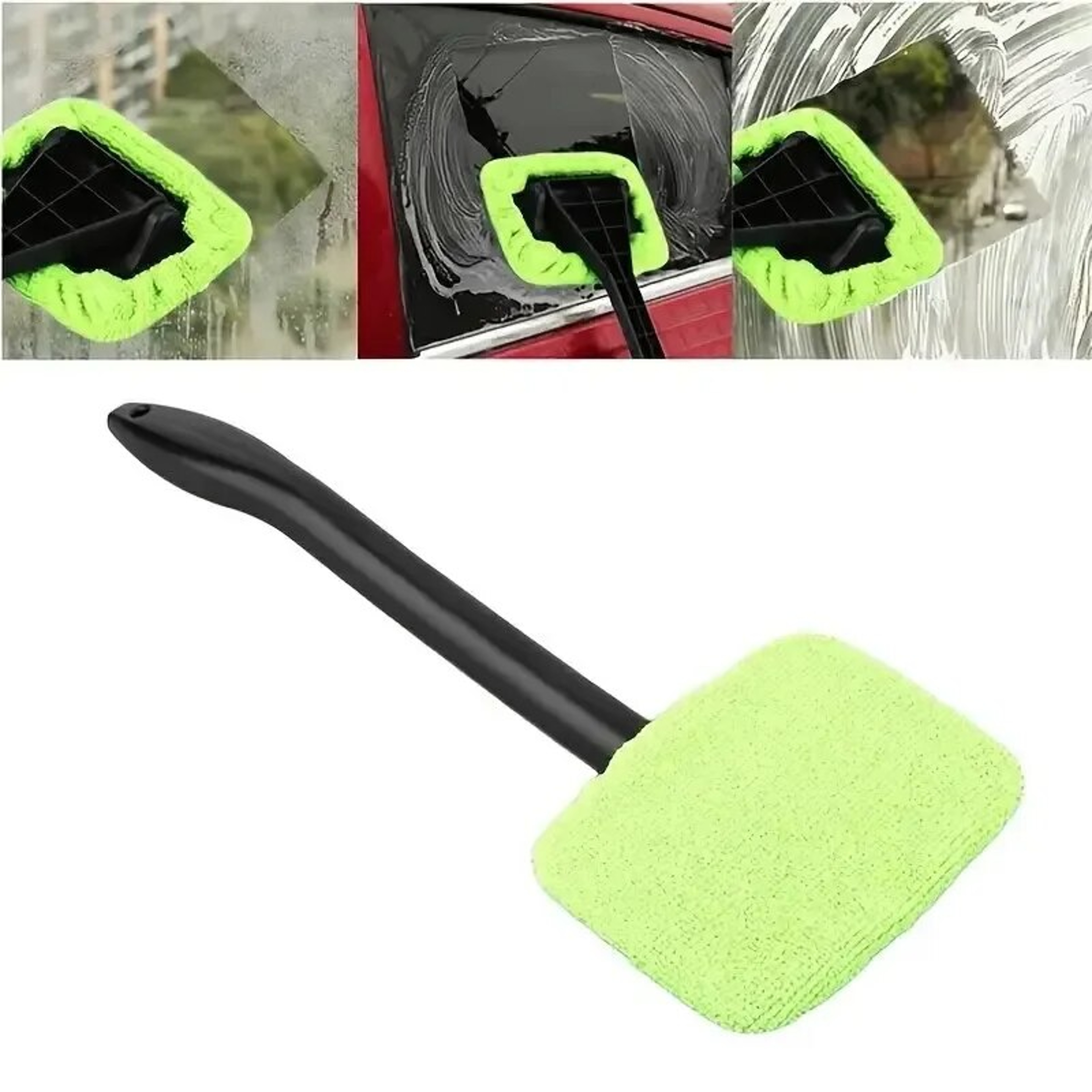 Car Wiper, Window Cleaning Brush Kit, Windshield Wash Tool, Long Handle – view 3