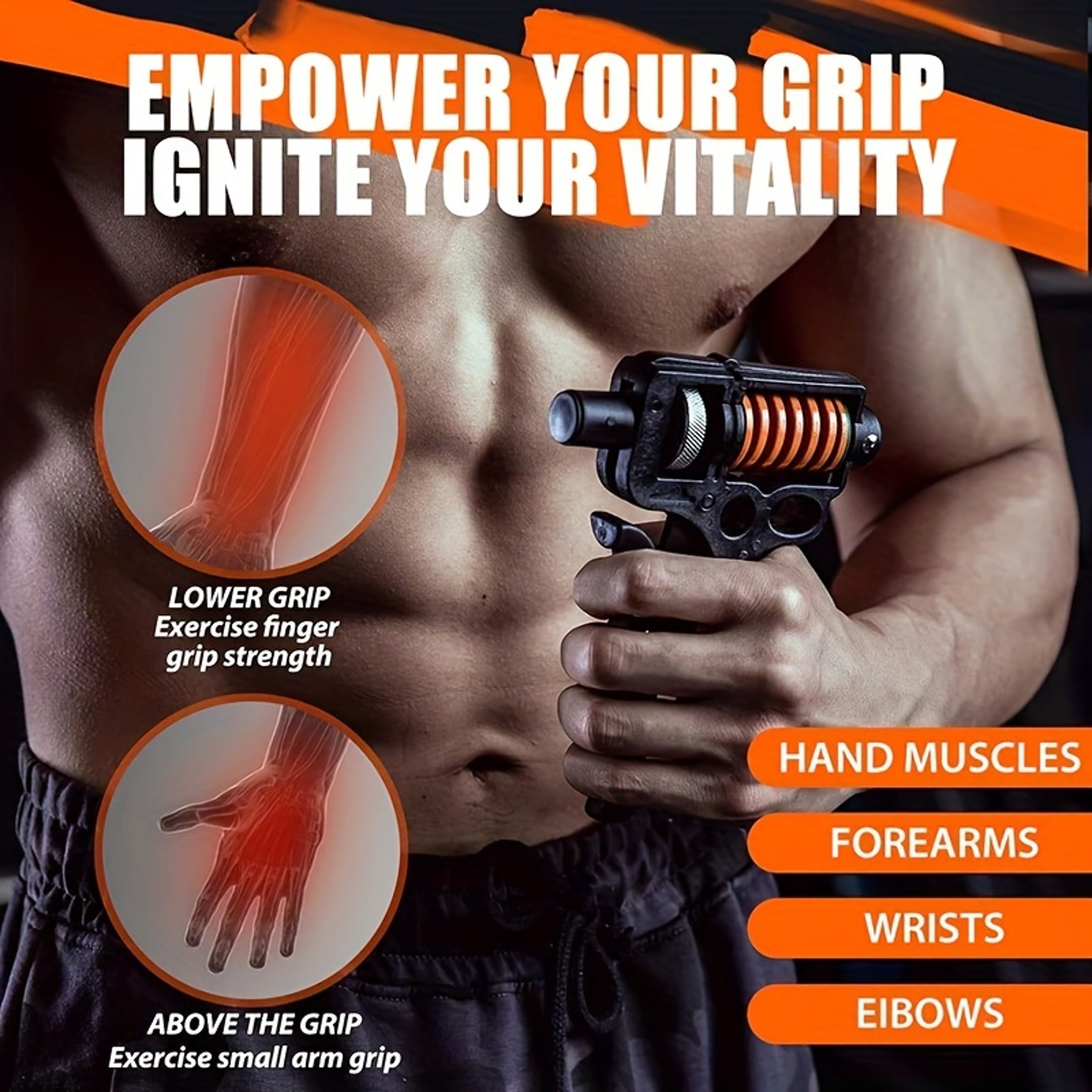 Uncountable Adjustable Gripper Exercise, Finger Expander Fitness Tool – view 5
