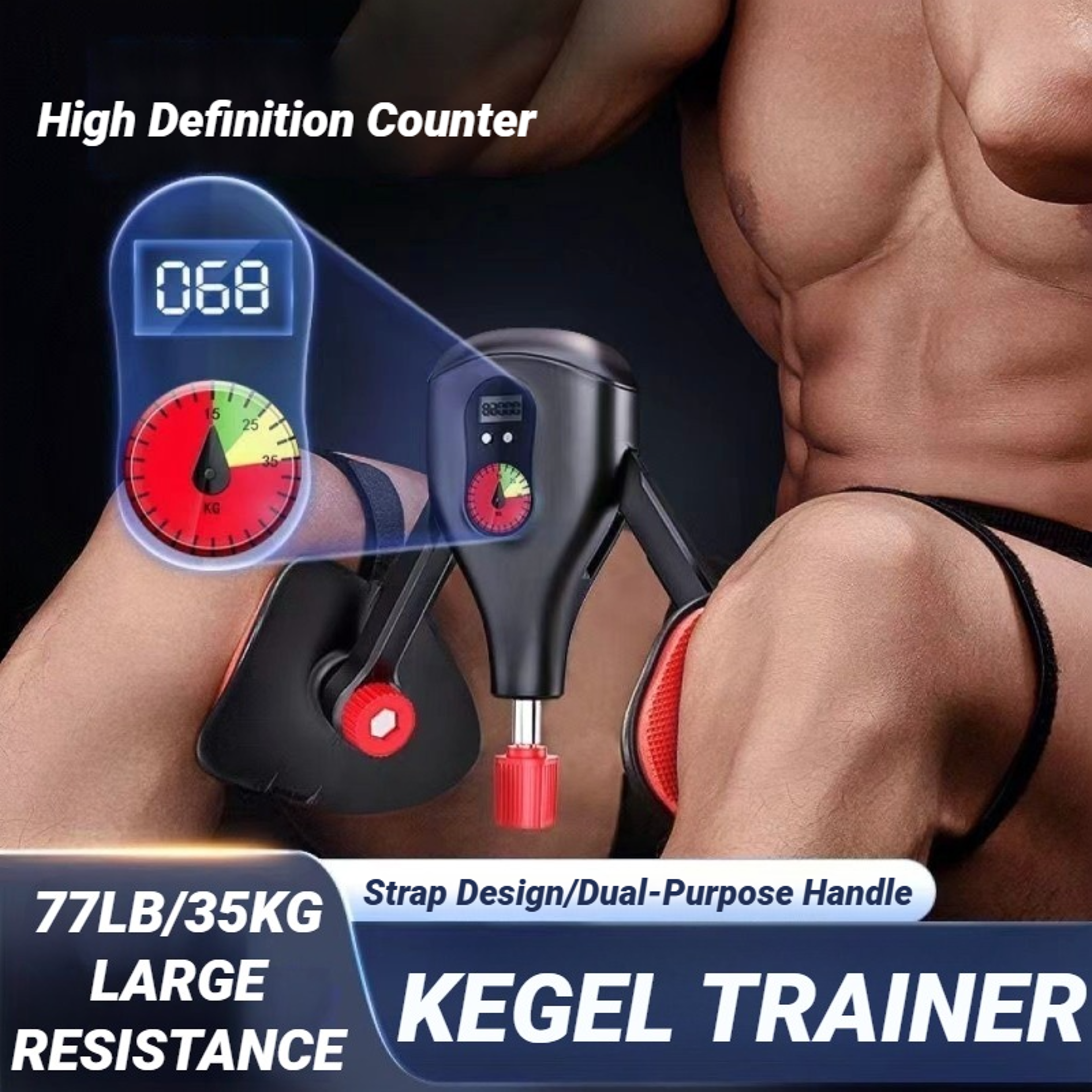 Levator Sphincter Exerciser, Smart Counting Pelvic Floor Trainer for Kegel Exercises at Home – view 1