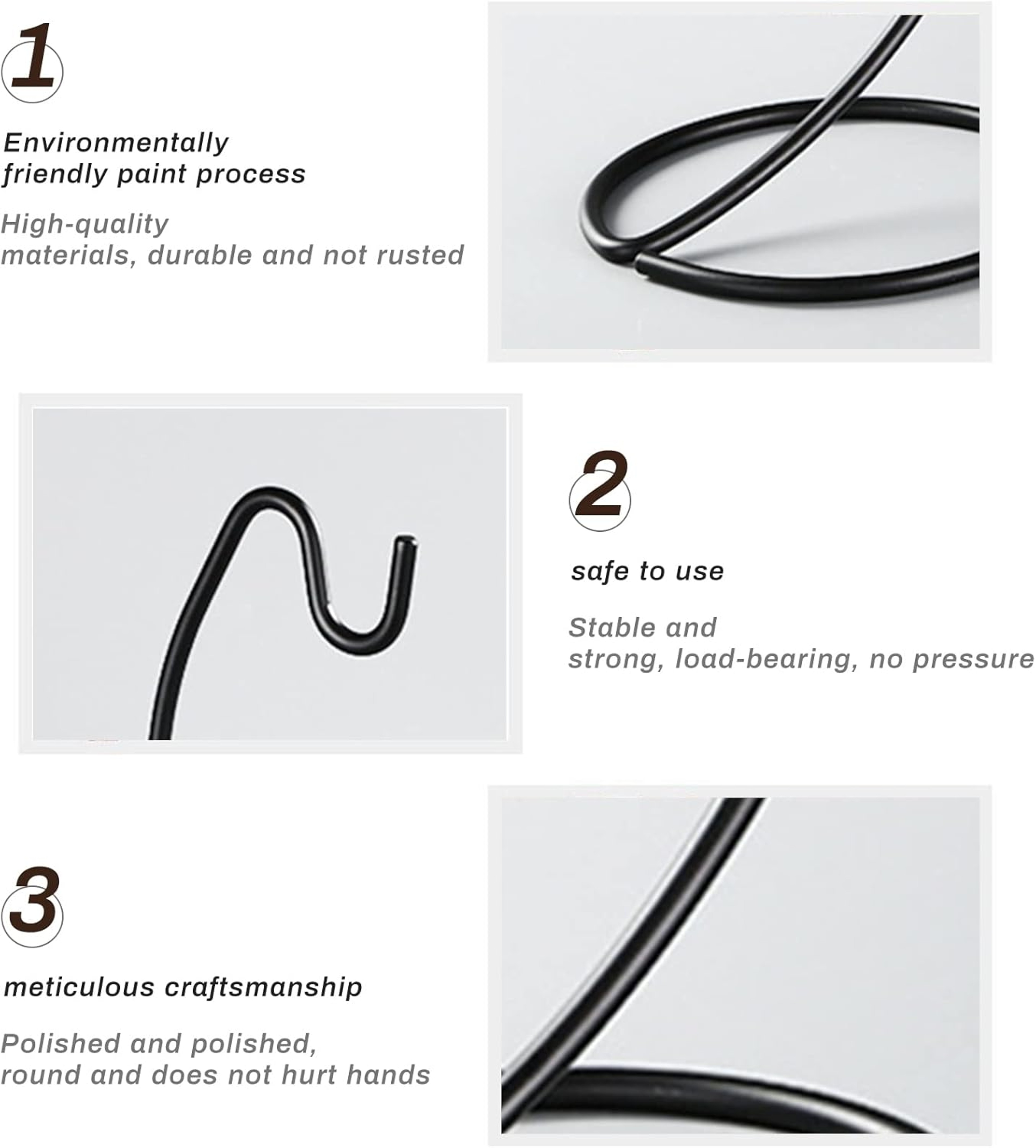 Modern Fruit Hanger Rack with Hooks, Steel Banana Holder, for Kitchen Countertop – view 3