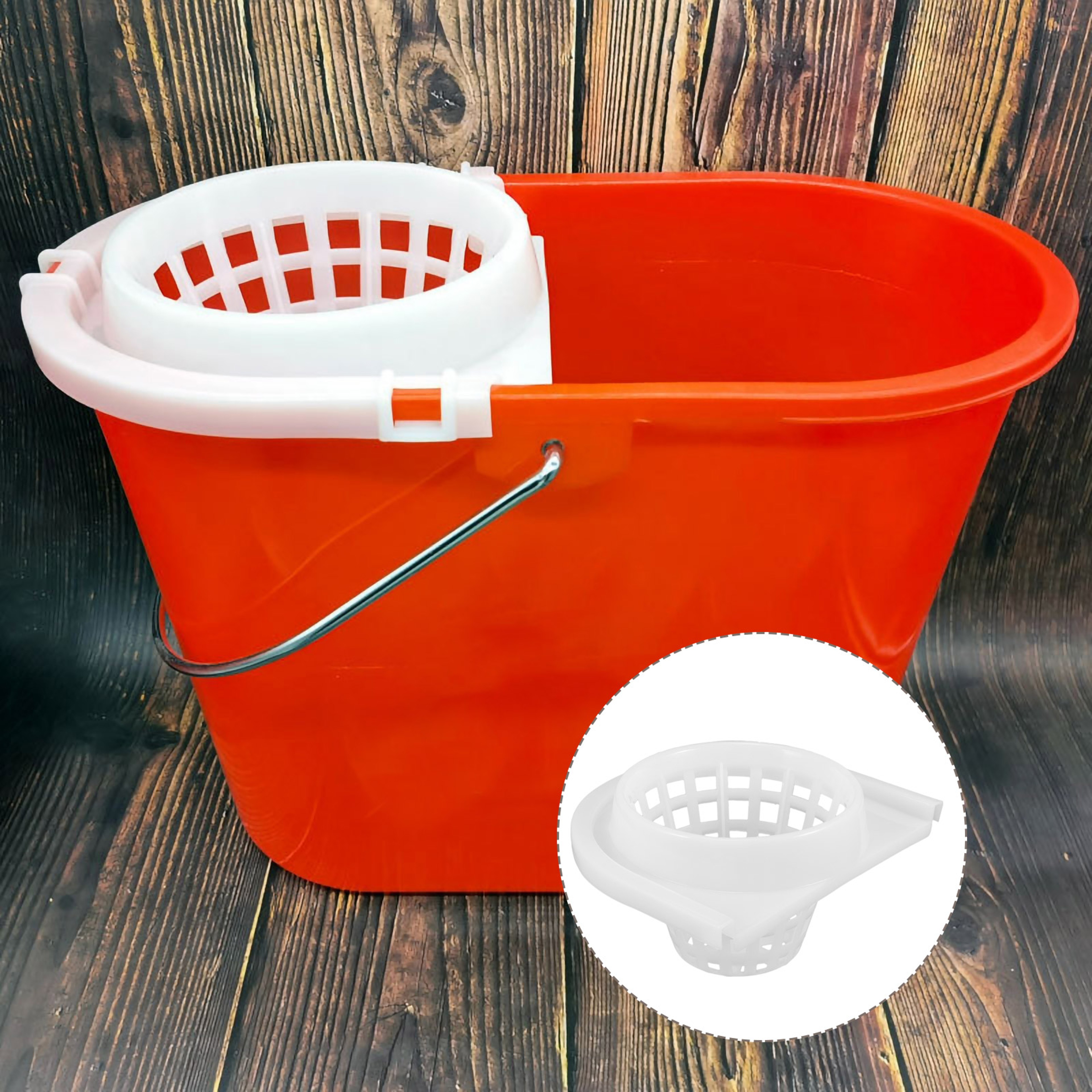 Mop Bucket Basket Replacement, Water Squeezing Cleaning Bucket Drain, Mopping Basket Filter Drainage – view 1