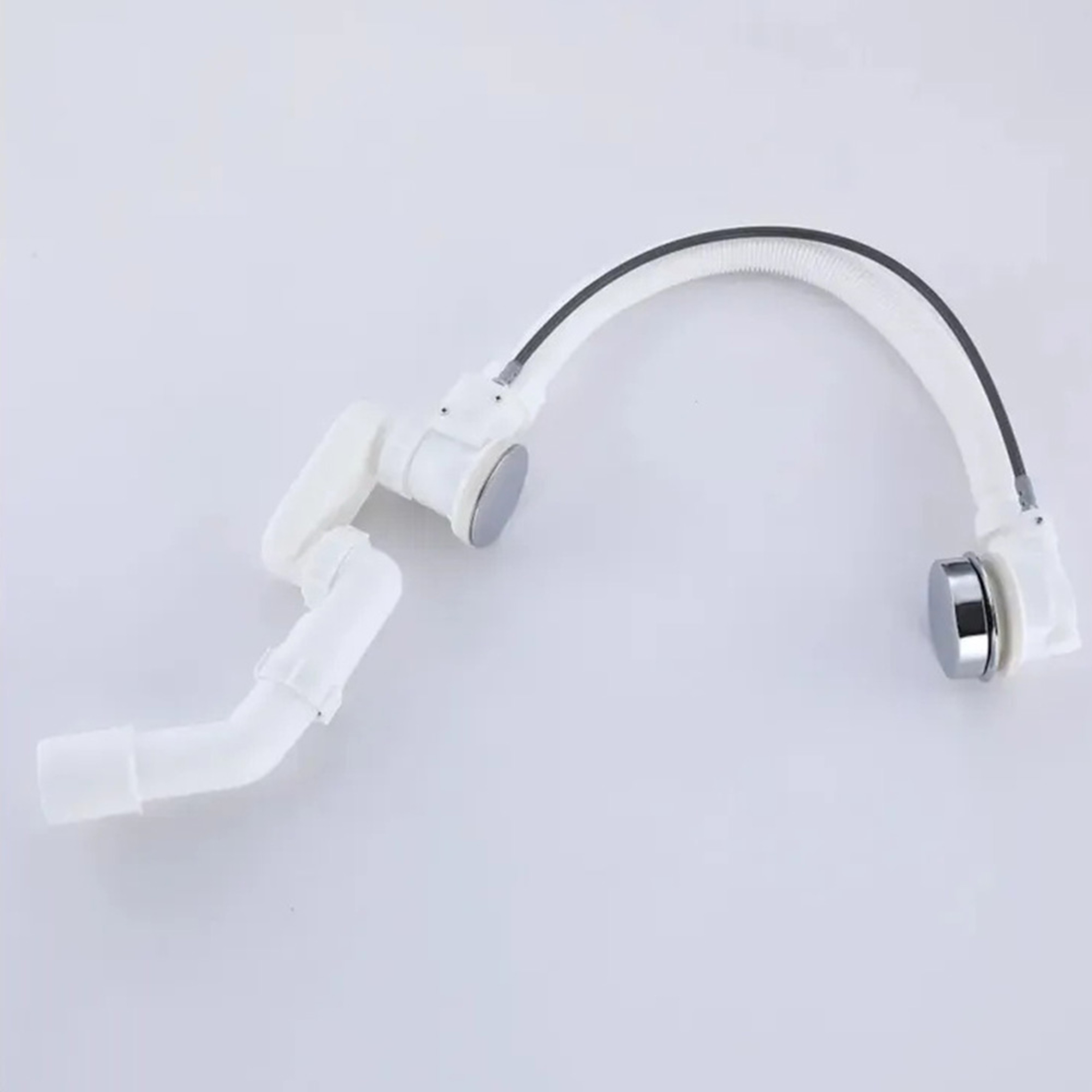 Bathroom Accessories Set, Bathtub Rotating Knob with Chrome Overflow Prevention and Bath Control – view 3
