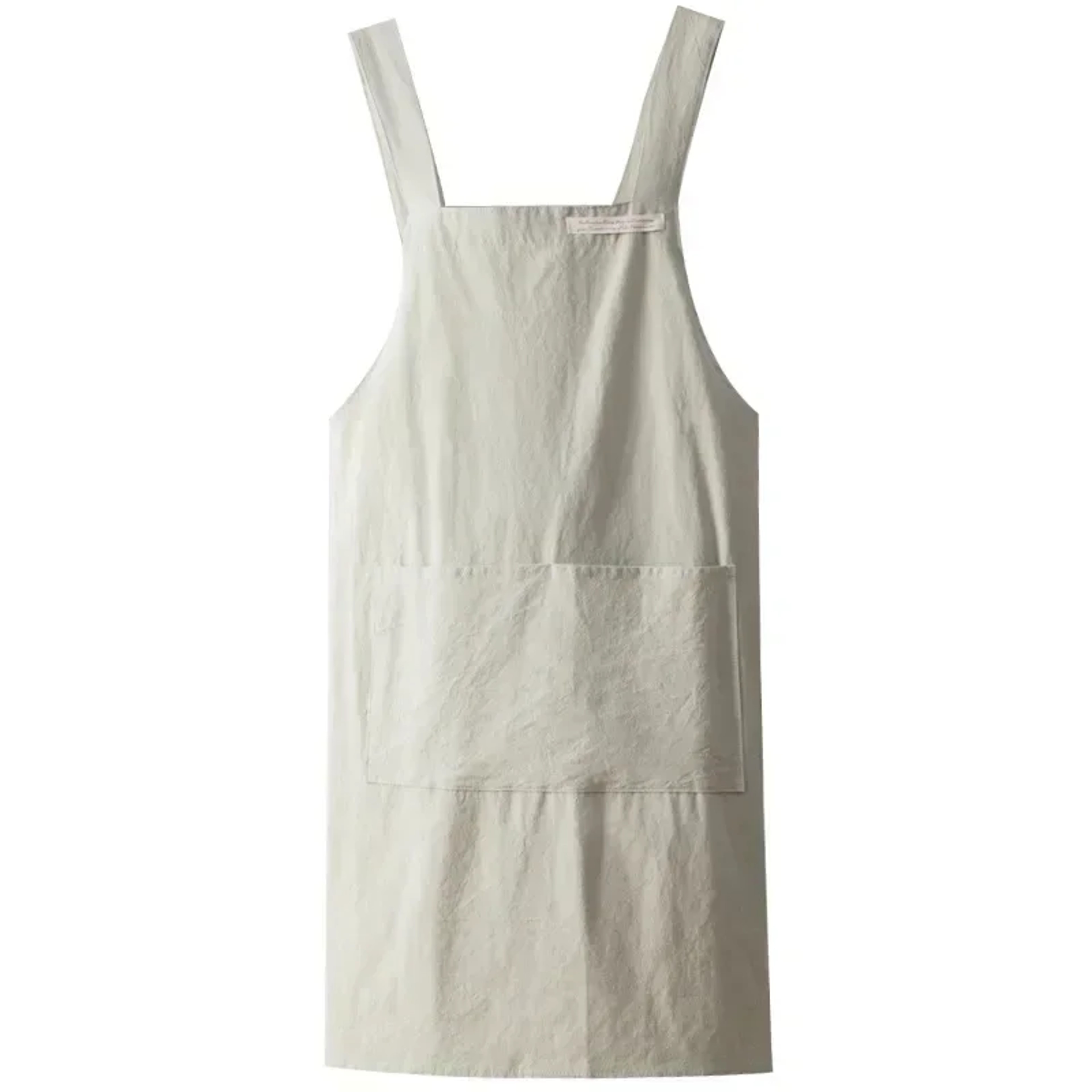Denim Apron Women Japanese and Korean Style, Cotton Linen Solid Color Blouse for Kitchen, Florist, Coffee Shop Work – view 1