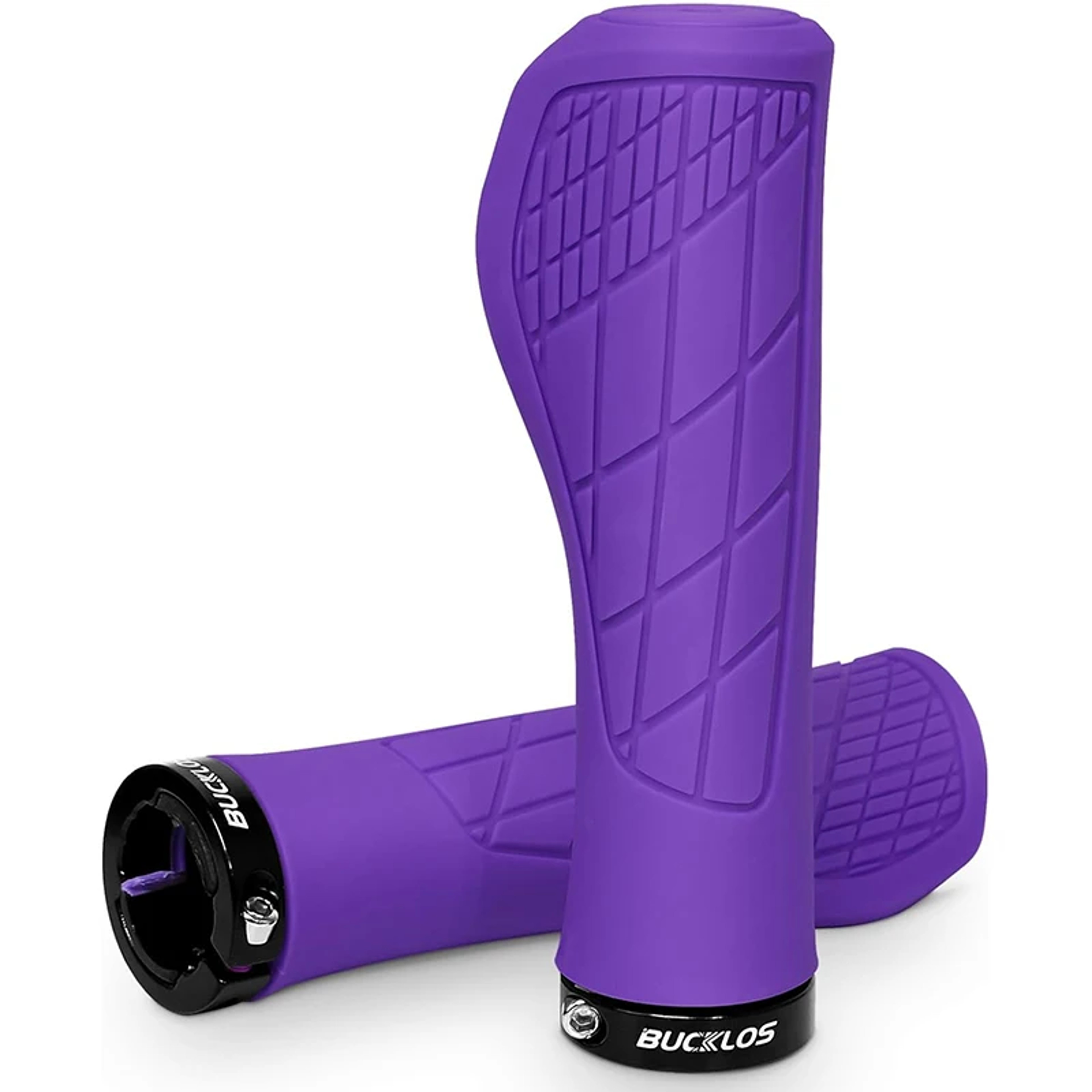 Locking Bicycle Handlebar Grips Soft Rubber Comfort For Mountain Bike Accessories 12