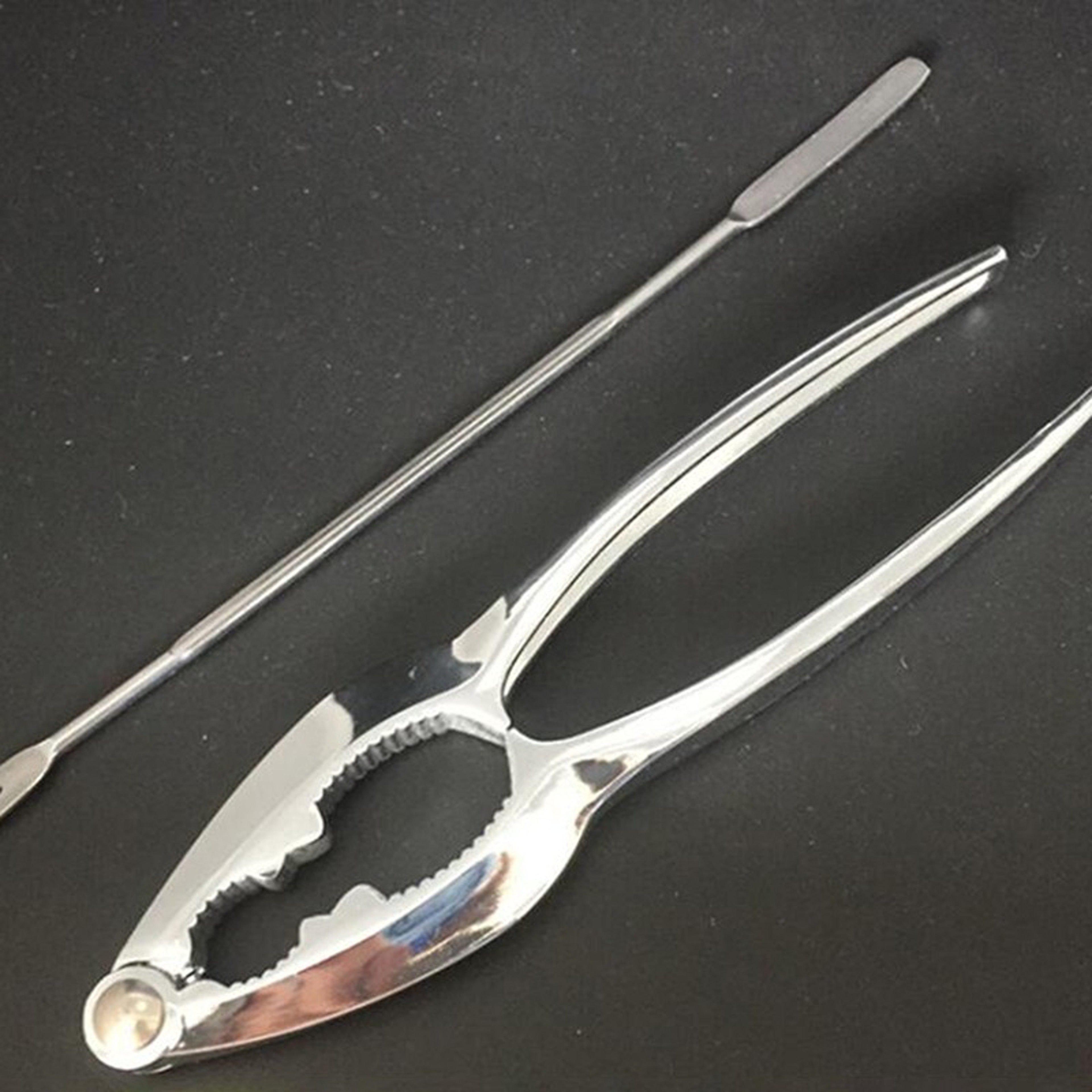 Crab Shrimp And Lobster Tool Set  Seafood Fork Spoon Nut Cracker And Pliers For Kitchen Use 4