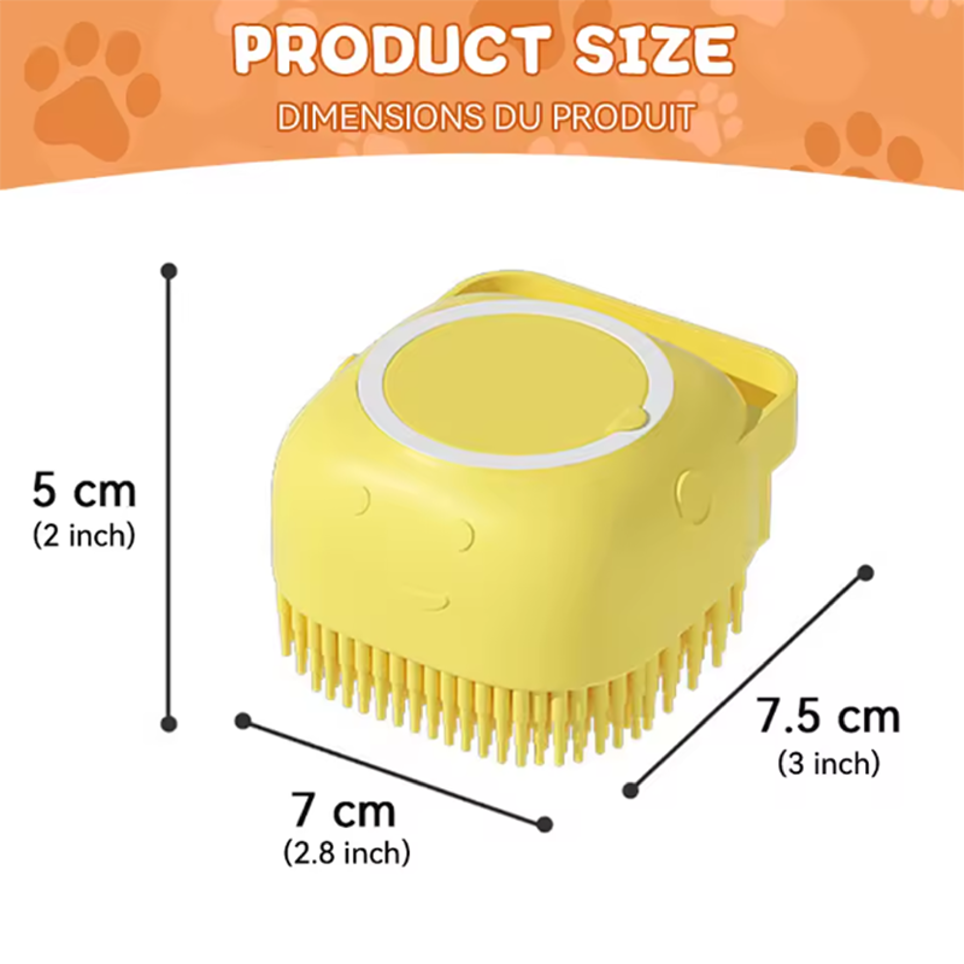 Multifunctional Silicone Bath Brush for Puppy Big Dog and Cat – view 2
