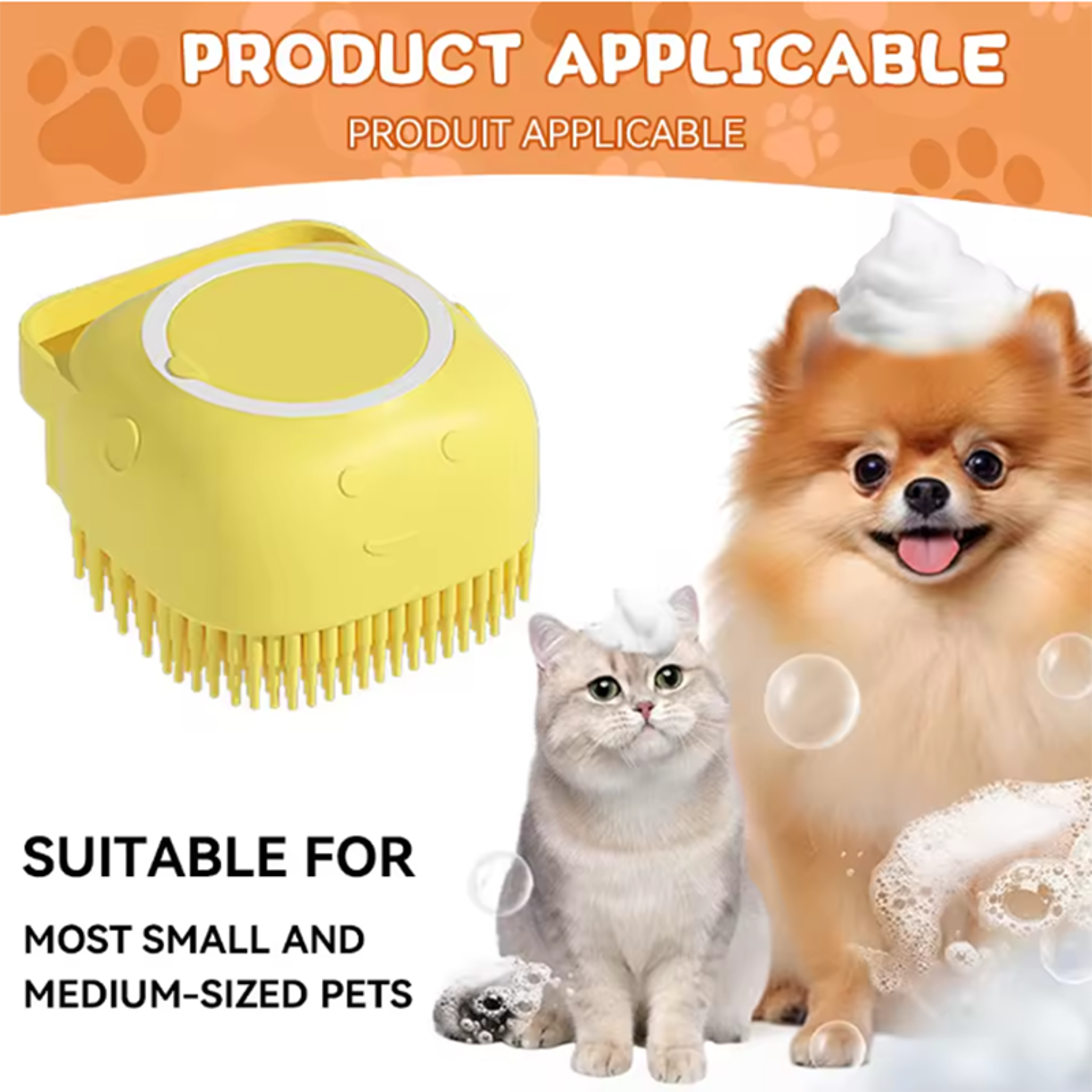 Multifunctional Silicone Bath Brush for Puppy Big Dog and Cat – view 4