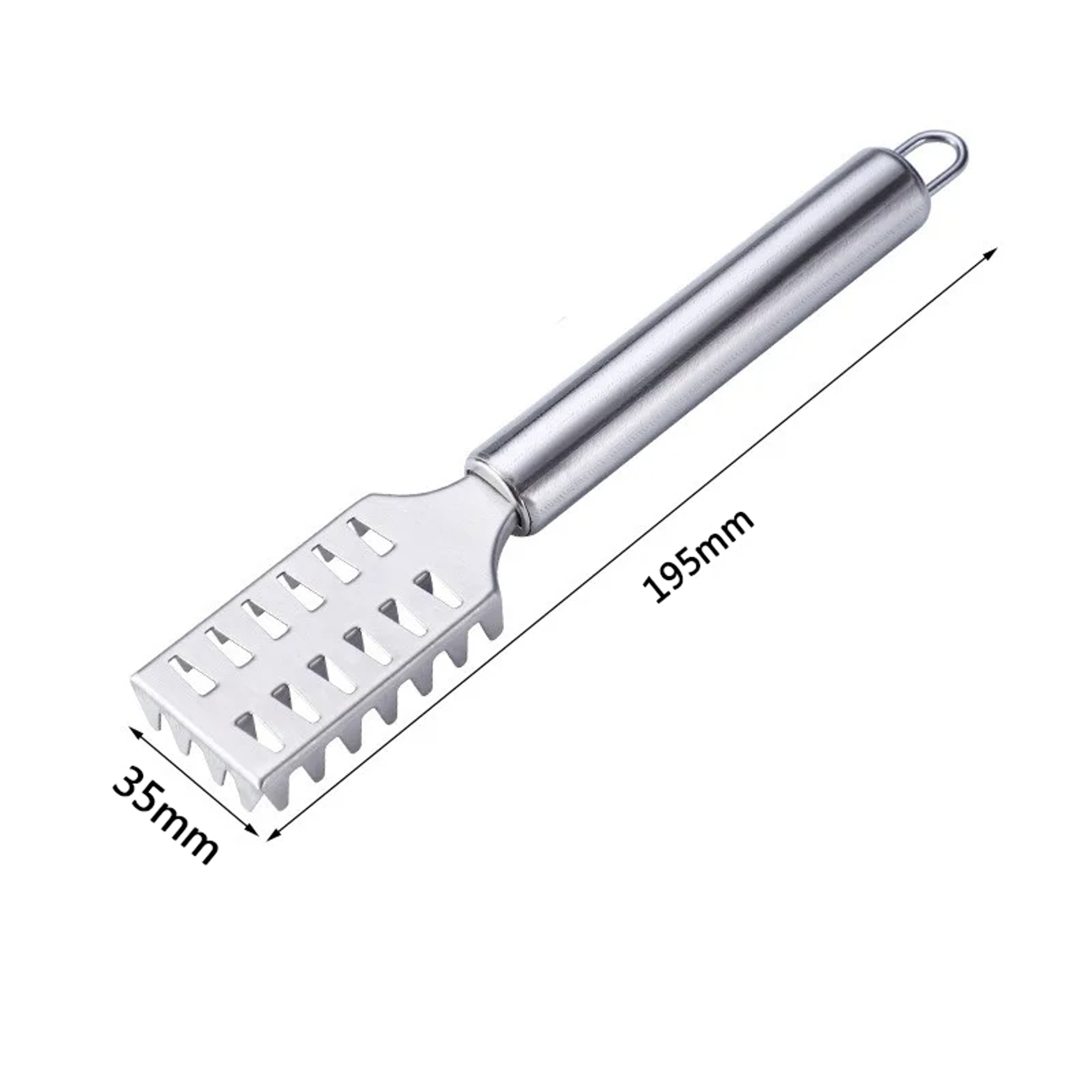 Seafood Crackers Fish Scaler Scraper, Stainless Steel Planet Skin Brush Cleaner – view 7
