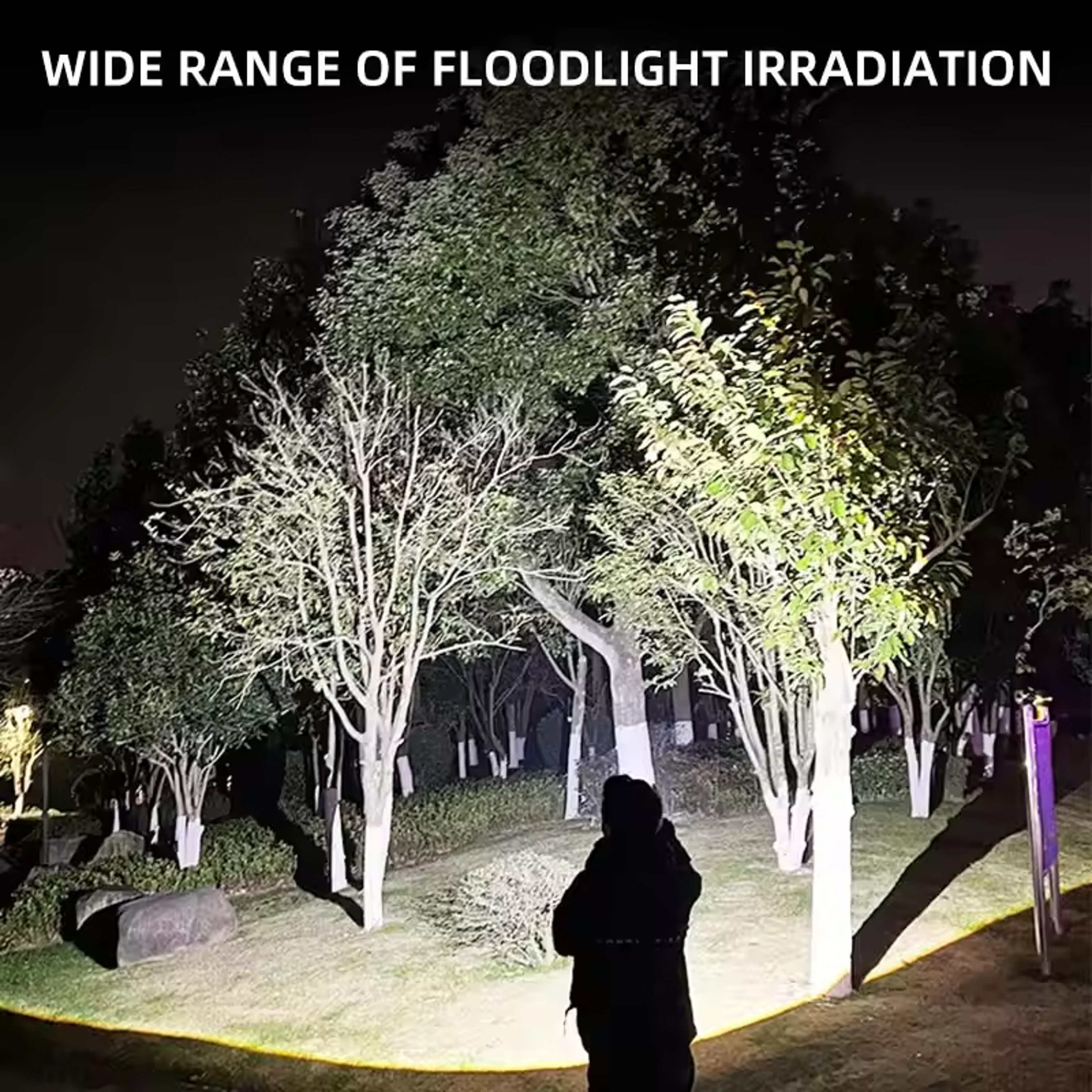 High Power Rechargeable LED Camping Flashlight USB Spotlight Lantern for Outdoor, Fishing, and Hiking Waterproof – view 3
