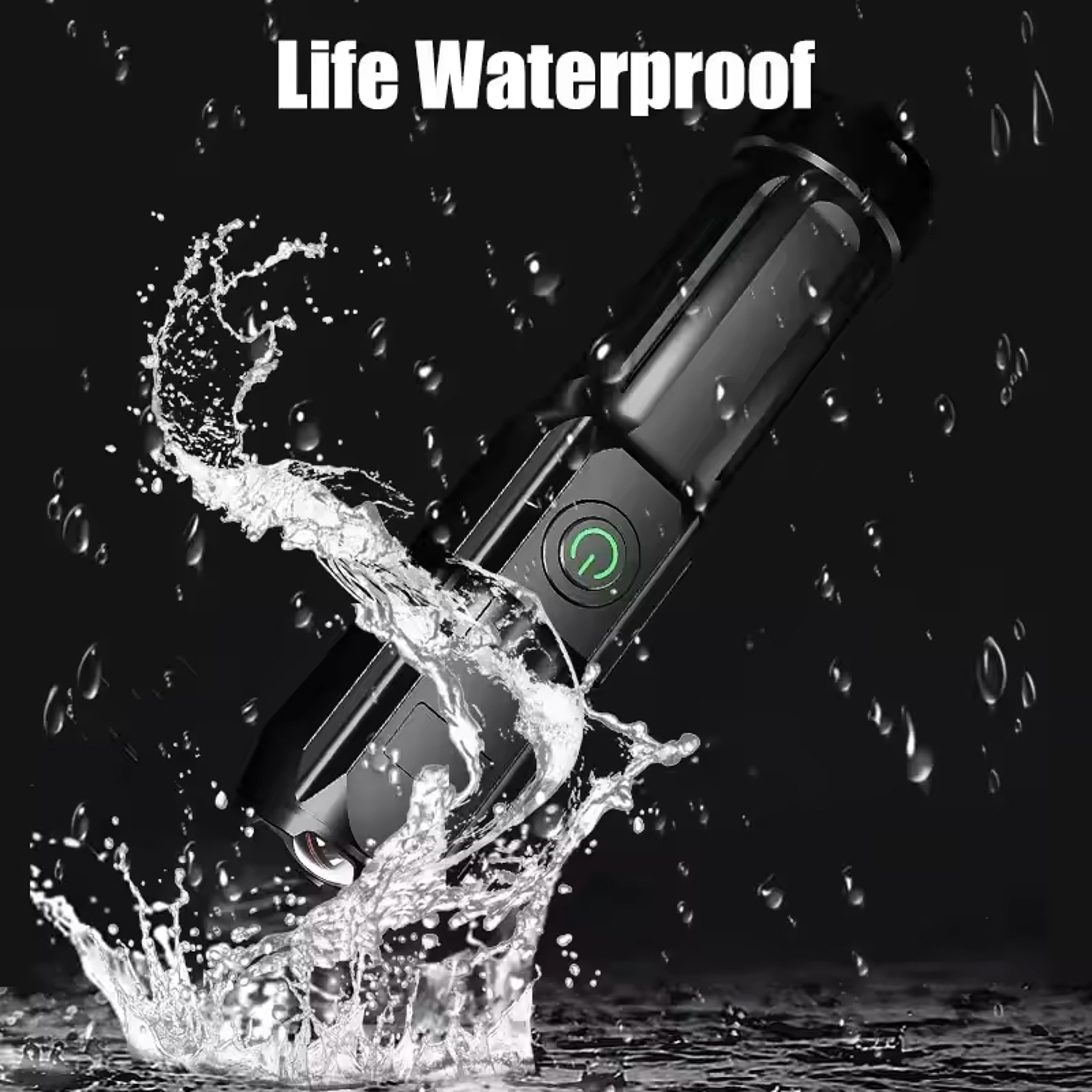 High Power Rechargeable LED Camping Flashlight USB Spotlight Lantern for Outdoor, Fishing, and Hiking Waterproof – view 5