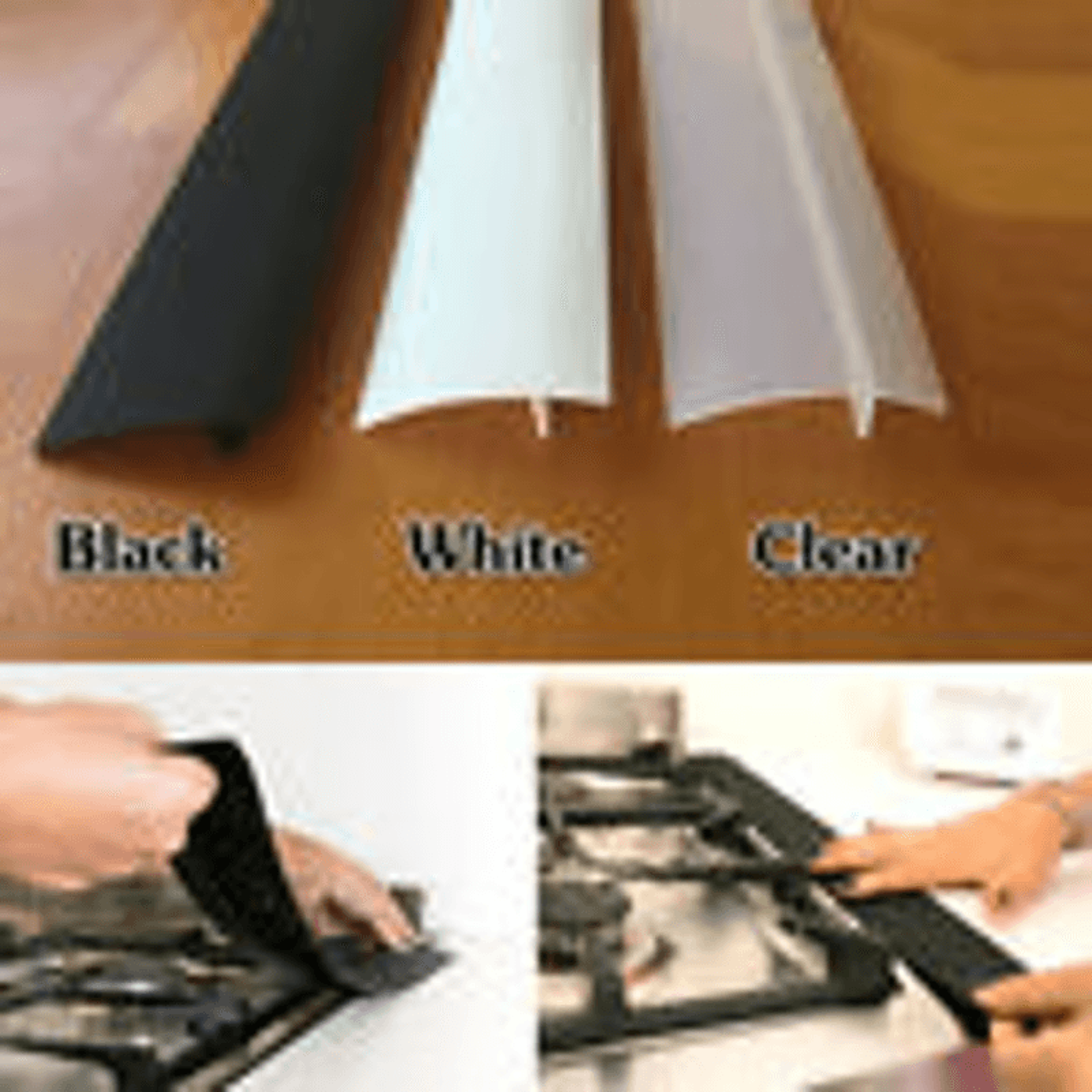 Silicone Stove Counter Gap Cover Prevent Mess  Odors 15