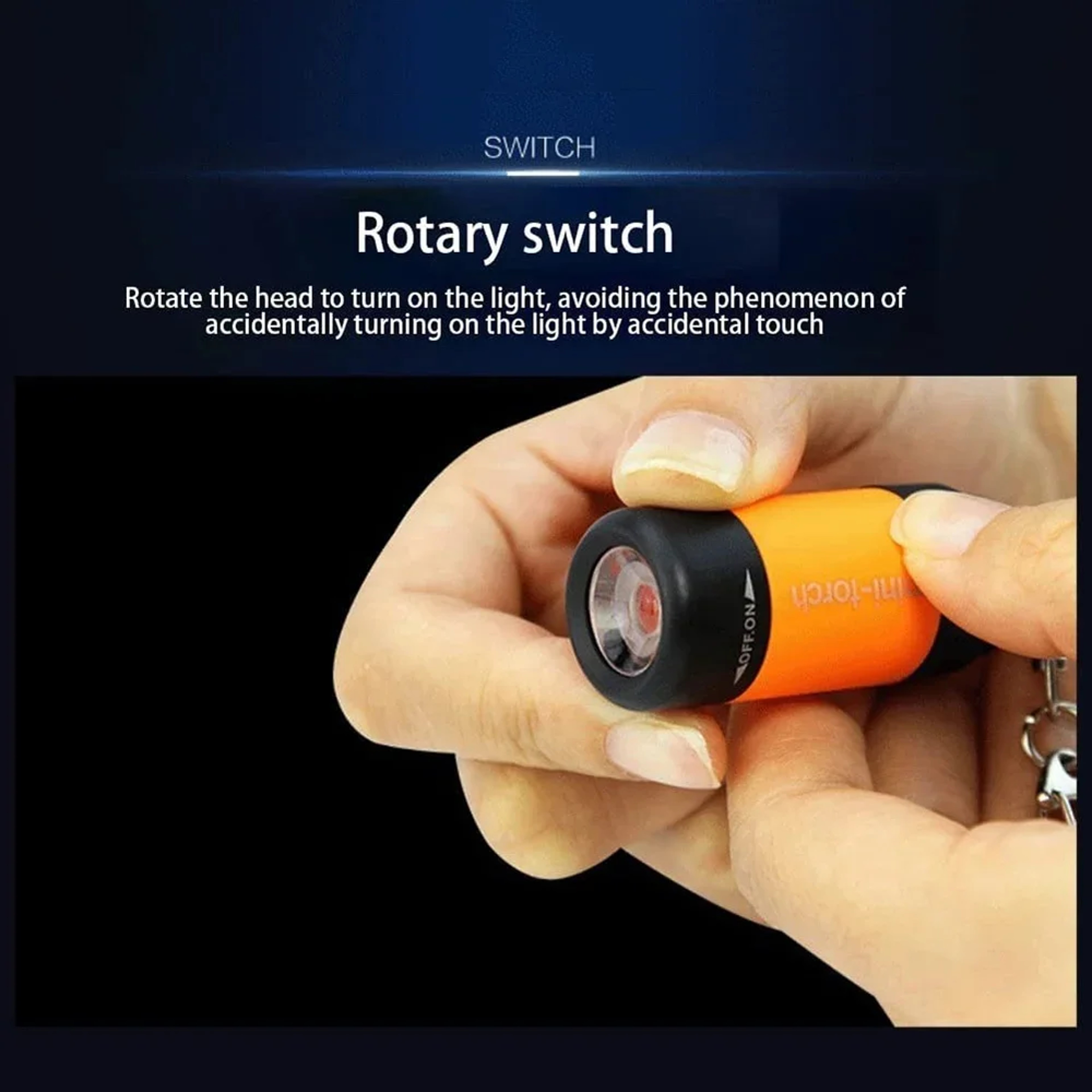 USB Rechargeable LED Mini Flashlight  Waterproof Multifunctional Keychain Light For Outdoor Hiking  2