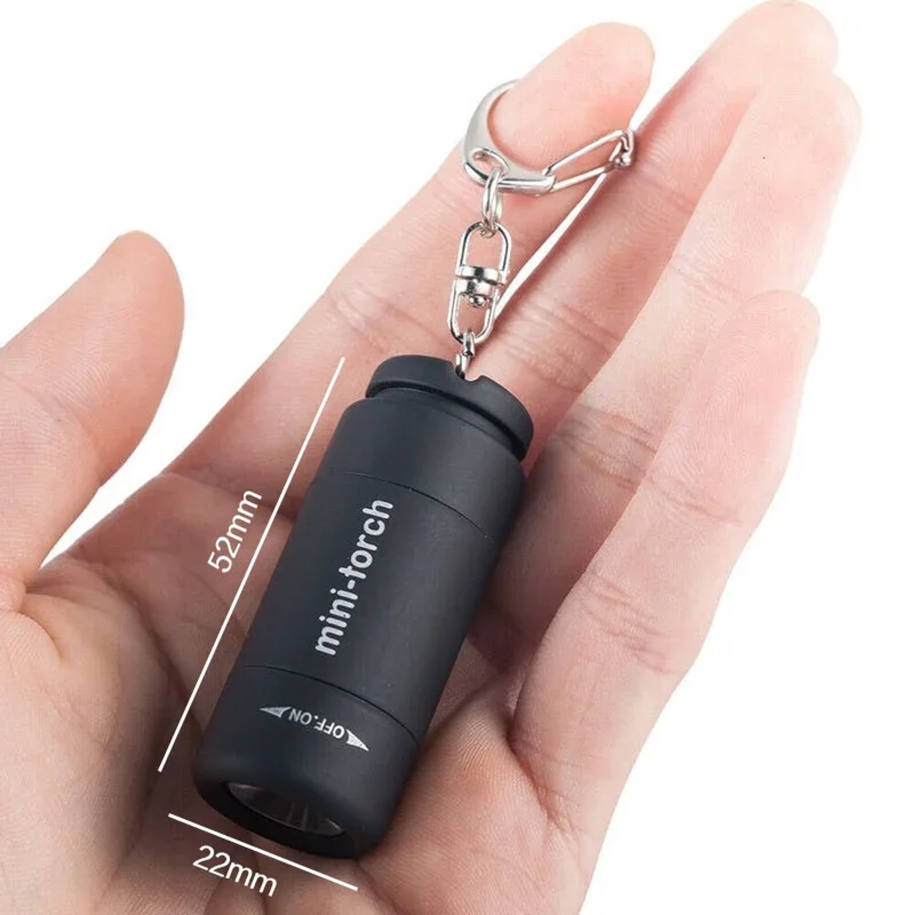 USB Rechargeable LED Mini Flashlight  Waterproof Multifunctional Keychain Light For Outdoor Hiking  5