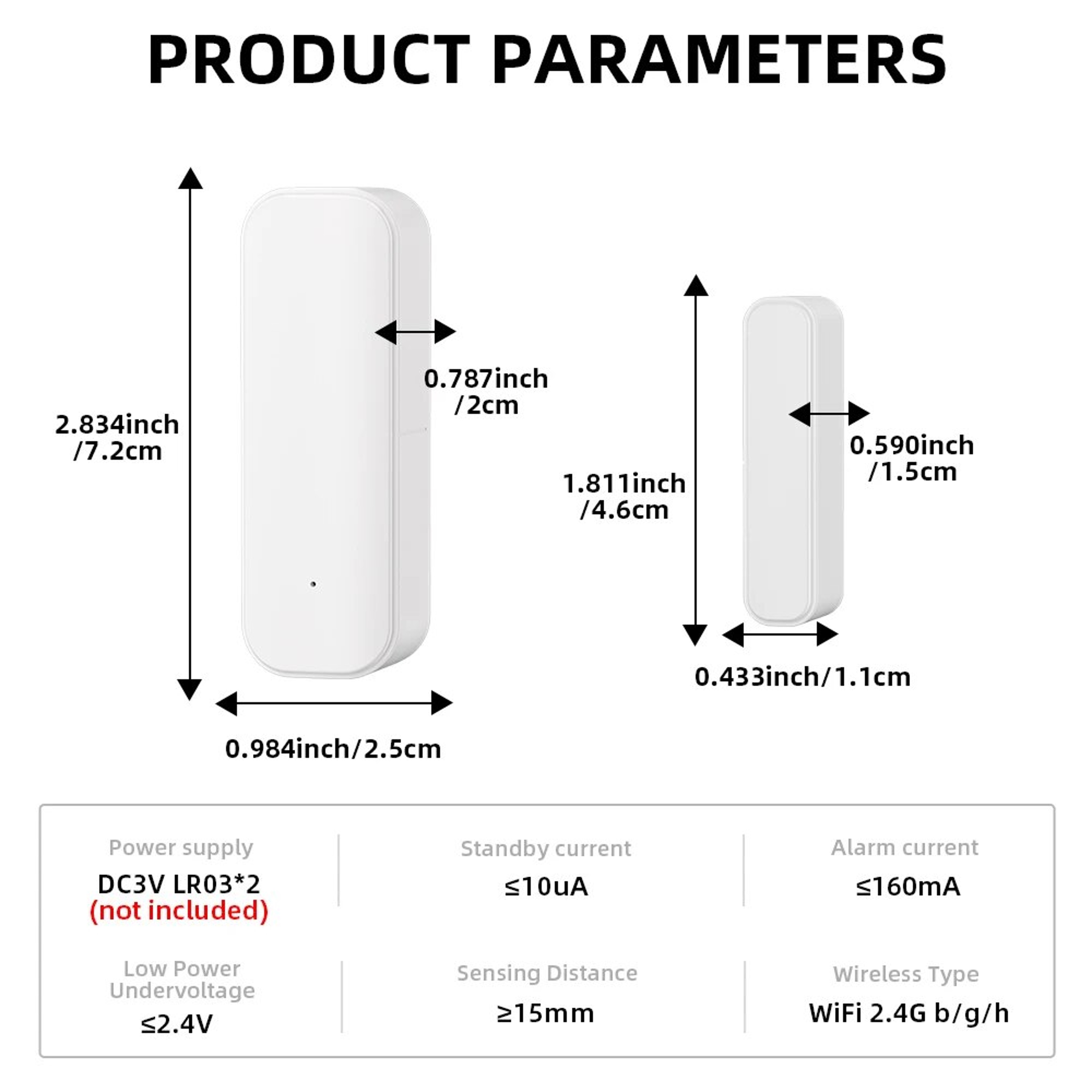 Smart Window  Door Sensor For Home Security With Alexa  Google Home Voice Control 5