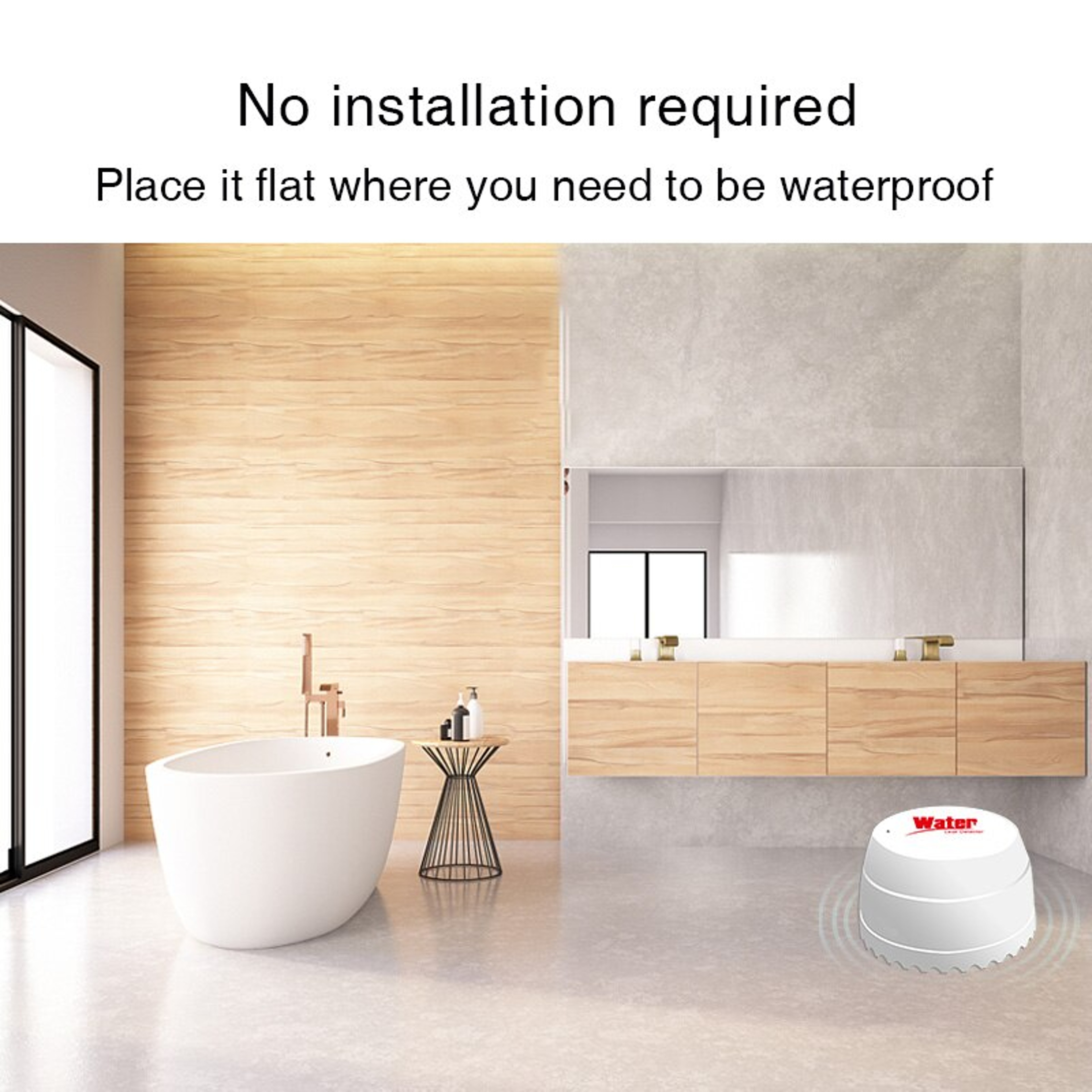 Smart Water Leak Detector Flood Sensor With APP Remote Monitoring  Flood Alert  Overflow Security F 4