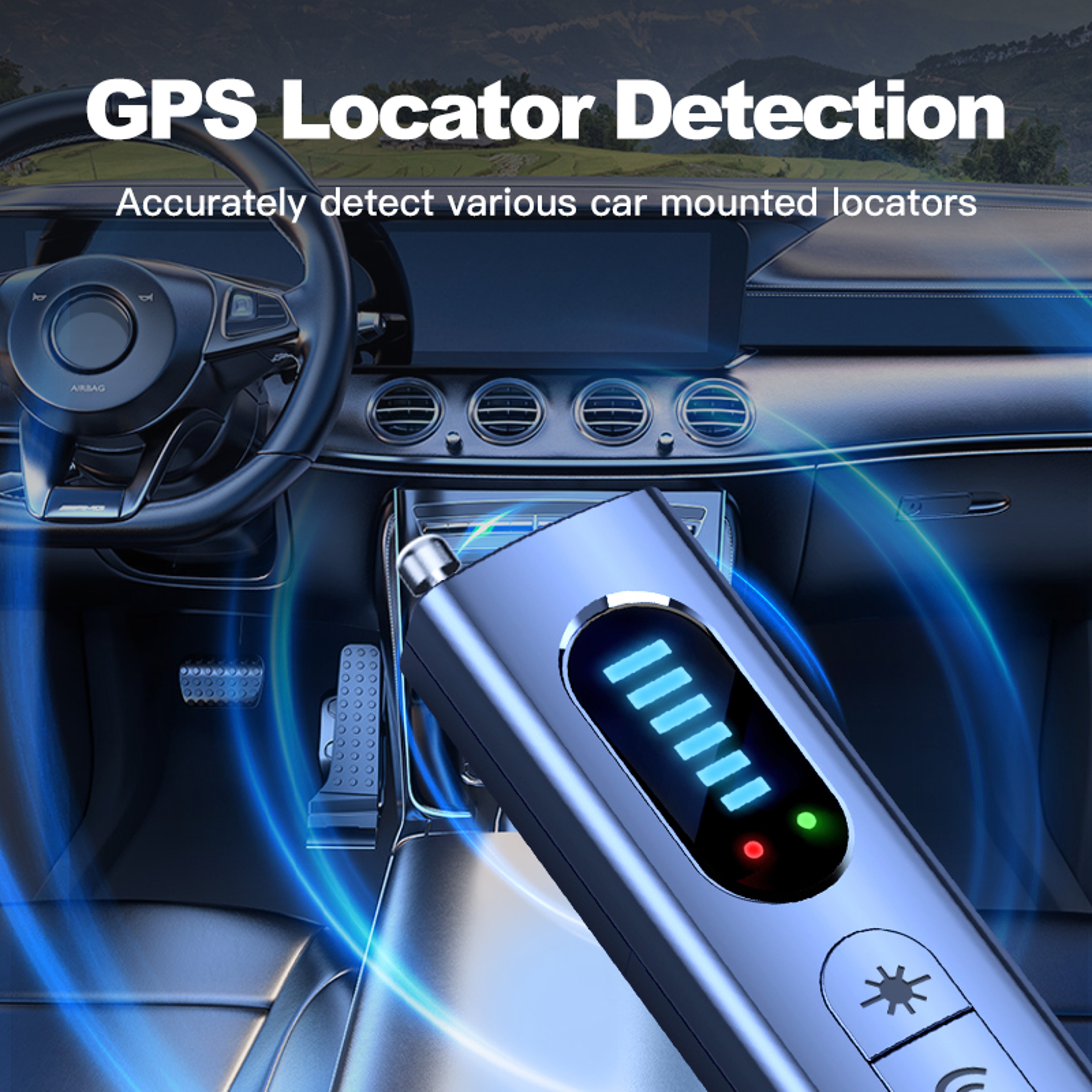 Hidden Camera Detector - Anti-Spy GPS Tracker & Listening Device Bug RF Wireless Signal Scanner for Security Protection – view 3