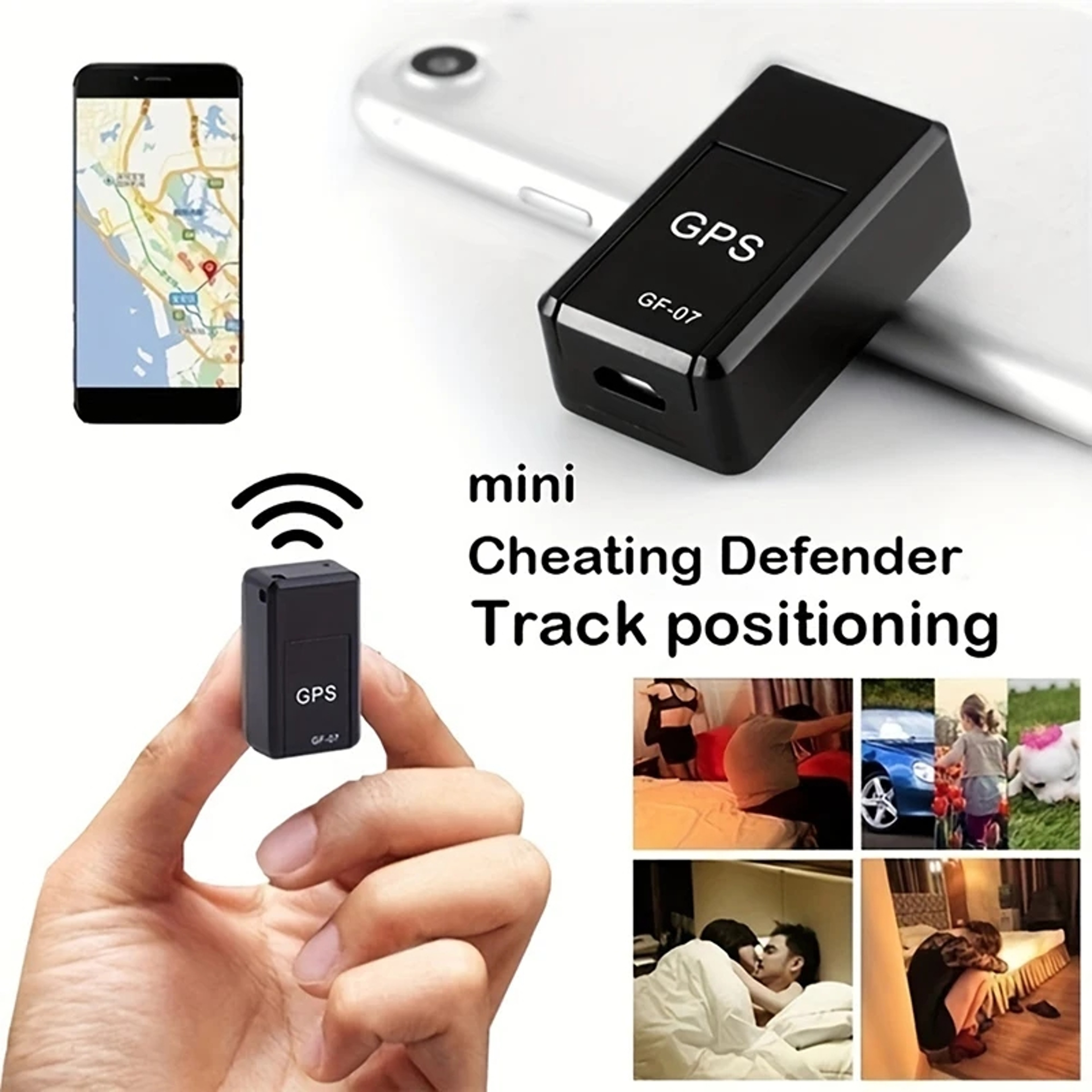 Real-Time GPS Tracker for Car, Bike, Pets, and Children - Magnetic Anti-Lost Locator – view 2