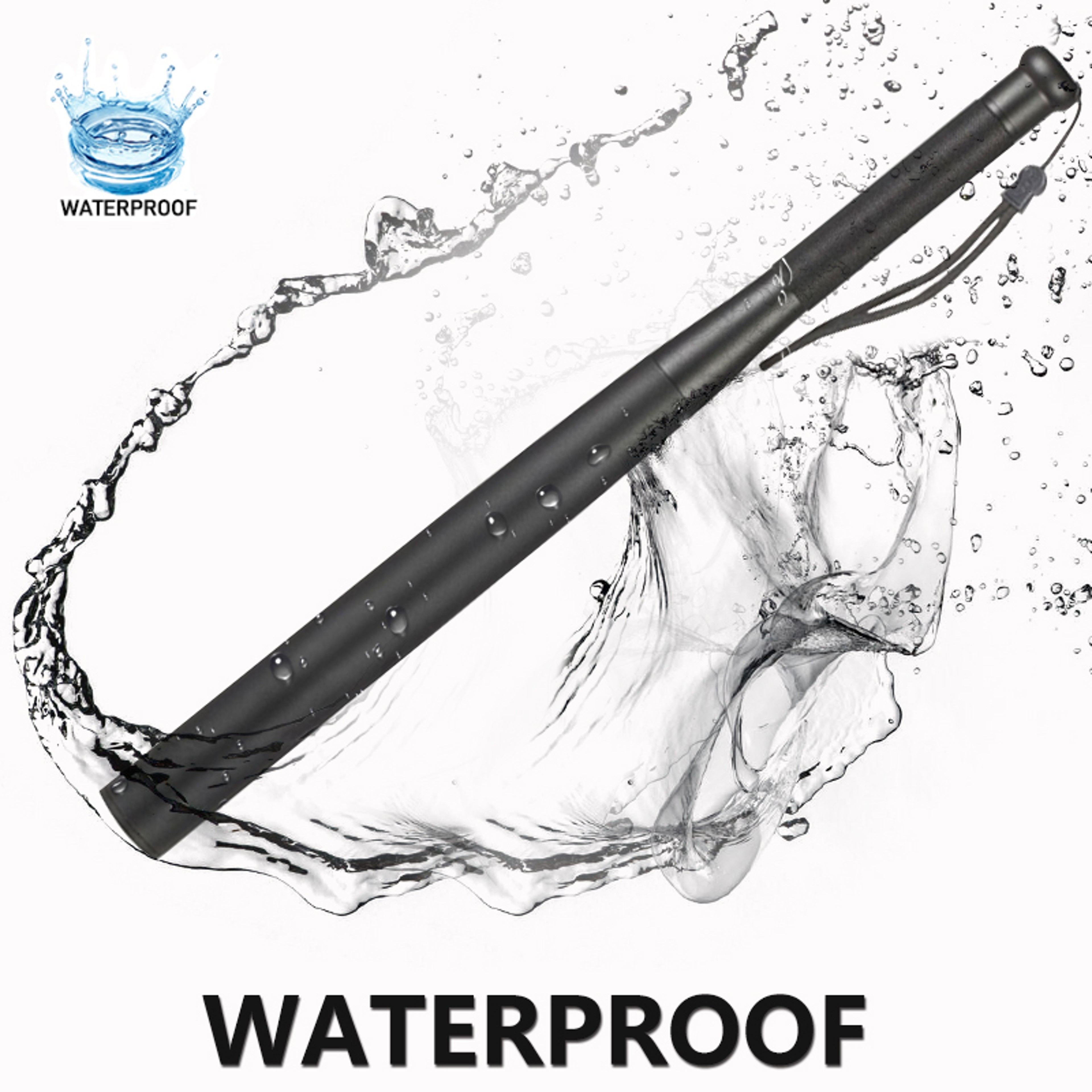 Aluminium Alloy Baseball Bat LED Flashlight – Super Bright Waterproof Torch for Emergency Self Defense & Outdoor Use – view 1
