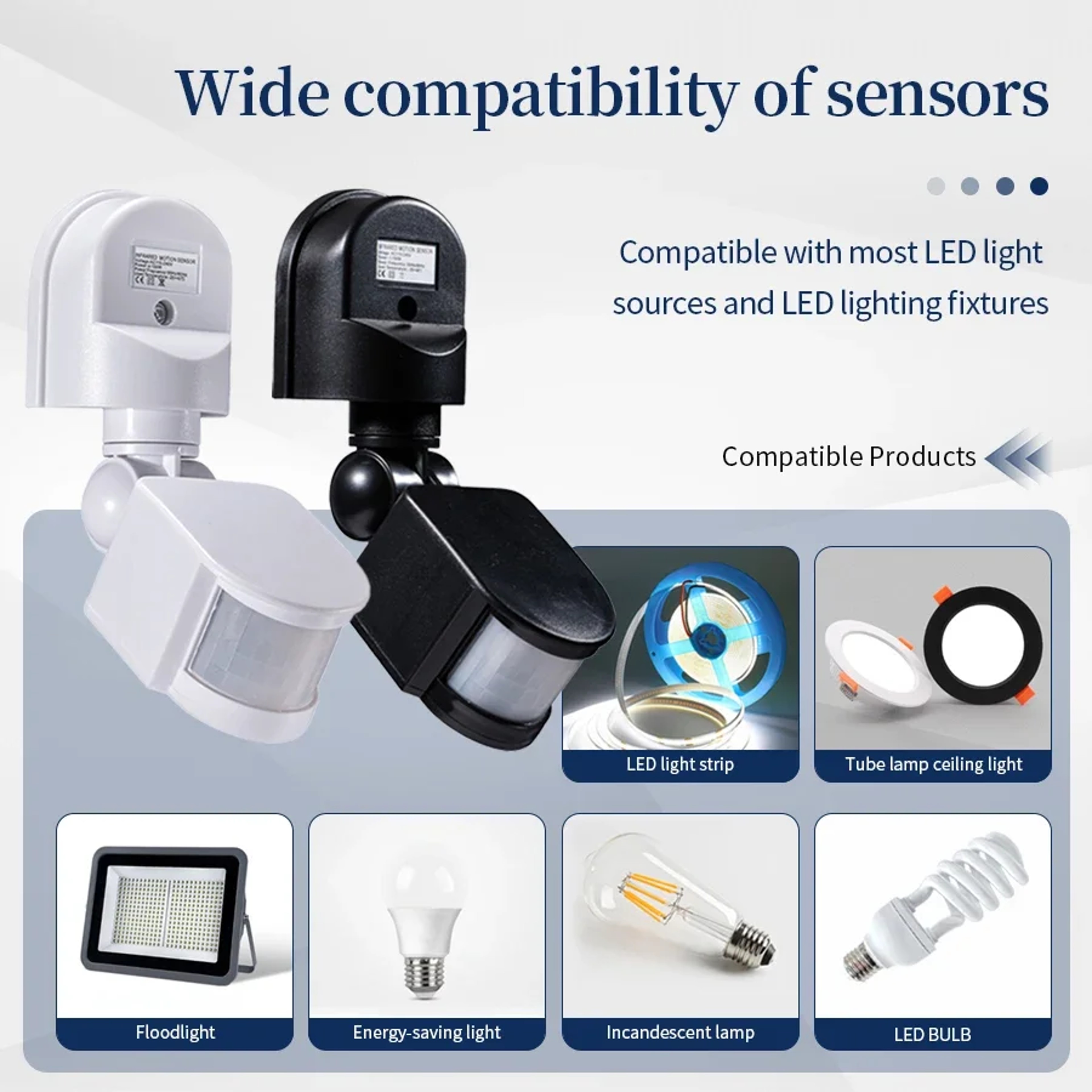 Automatic Infrared Light Sensor Movement Detector For Outdoor LED Lights  Human Presence Sensor 3