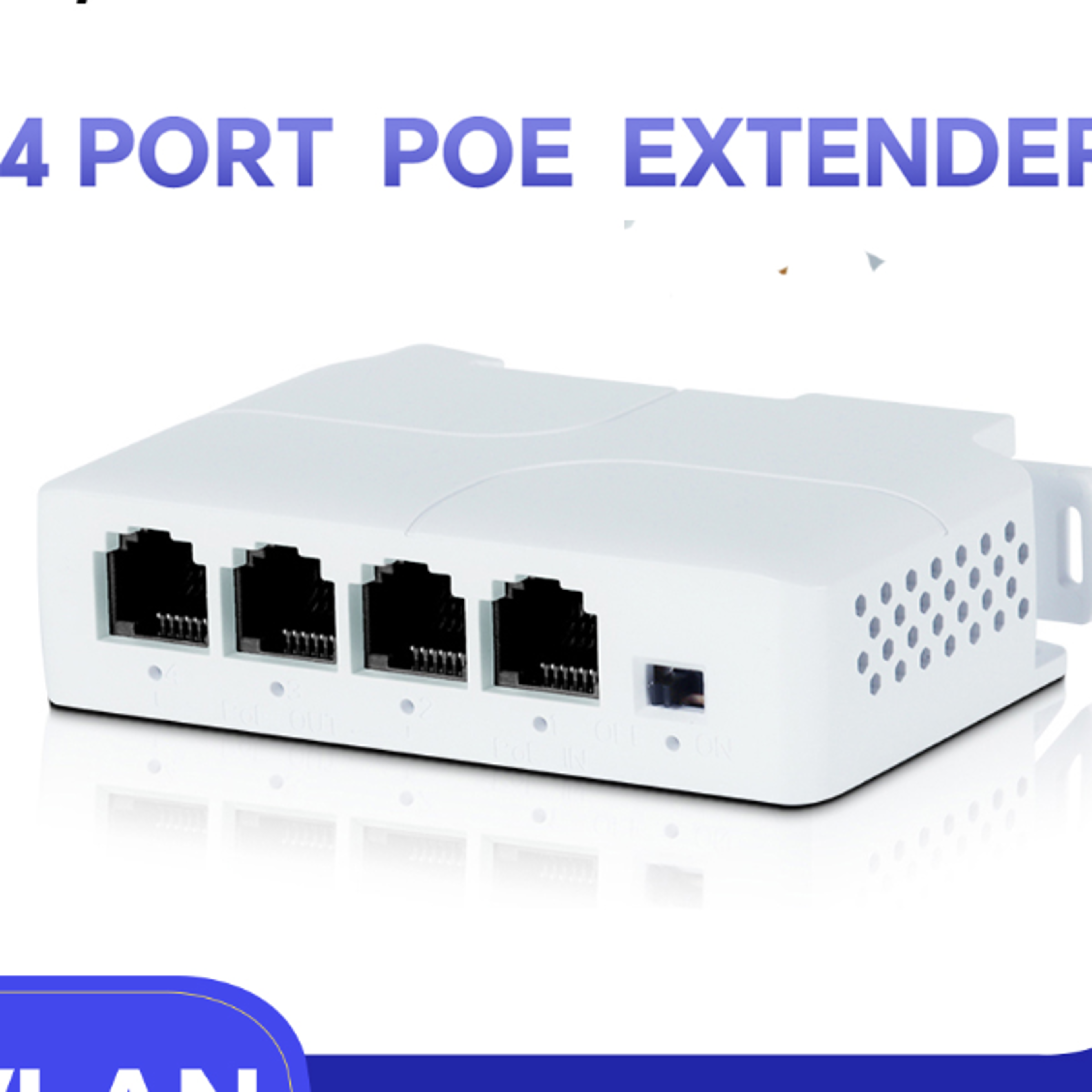 TelDaykemei 4 Port PoE Extender poe repeater for IP Port Transmission Extender for POE Switch NVR IP