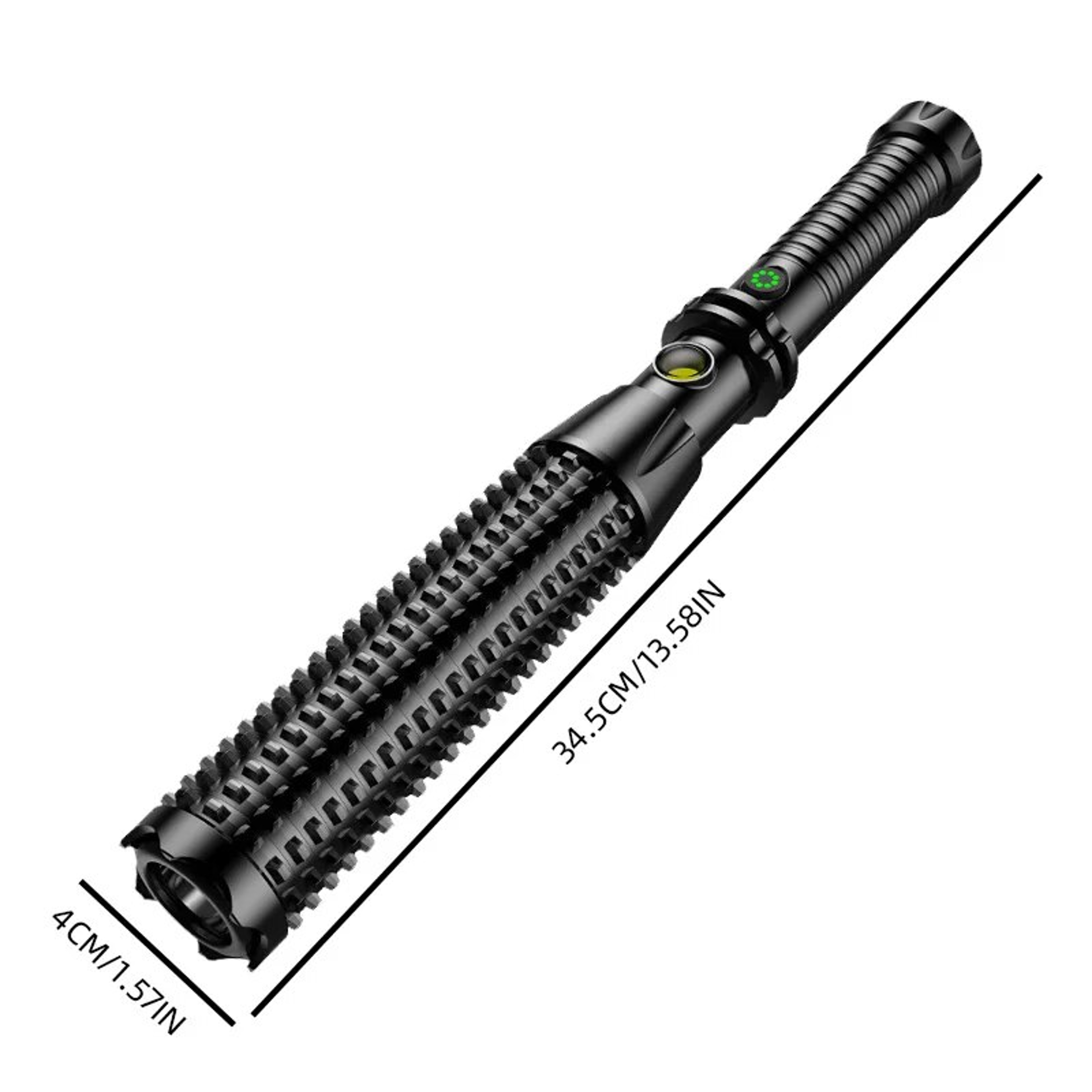 Wolf Tooth Lamp Rod  Super Bright LED Flashlight Retractable Multifunctional For Outdoor SelfDefens